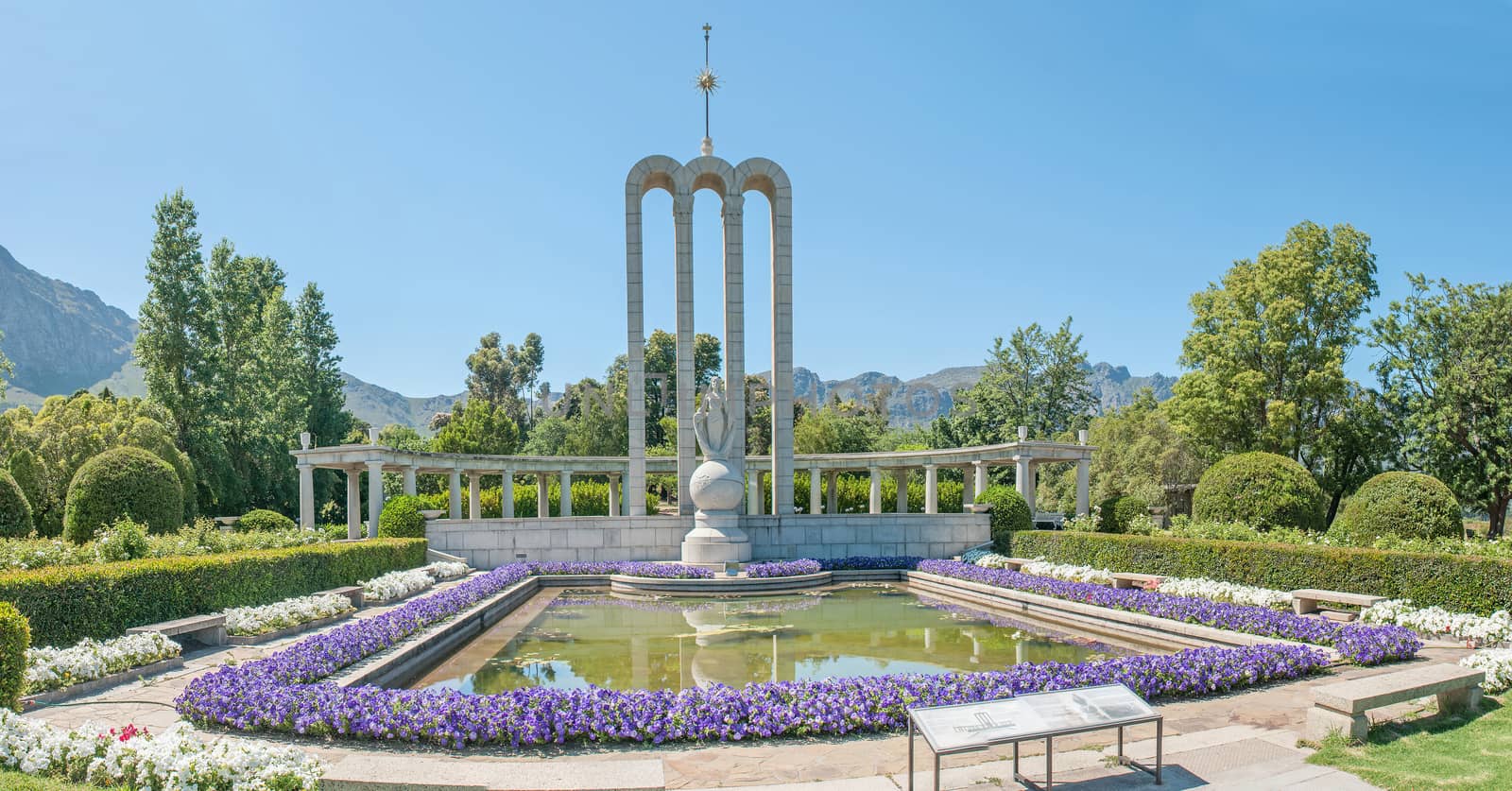 The Huguenot monument in Franschoek, South Africa, which commemorates the arrival of the French Huguenots in the 17th century.