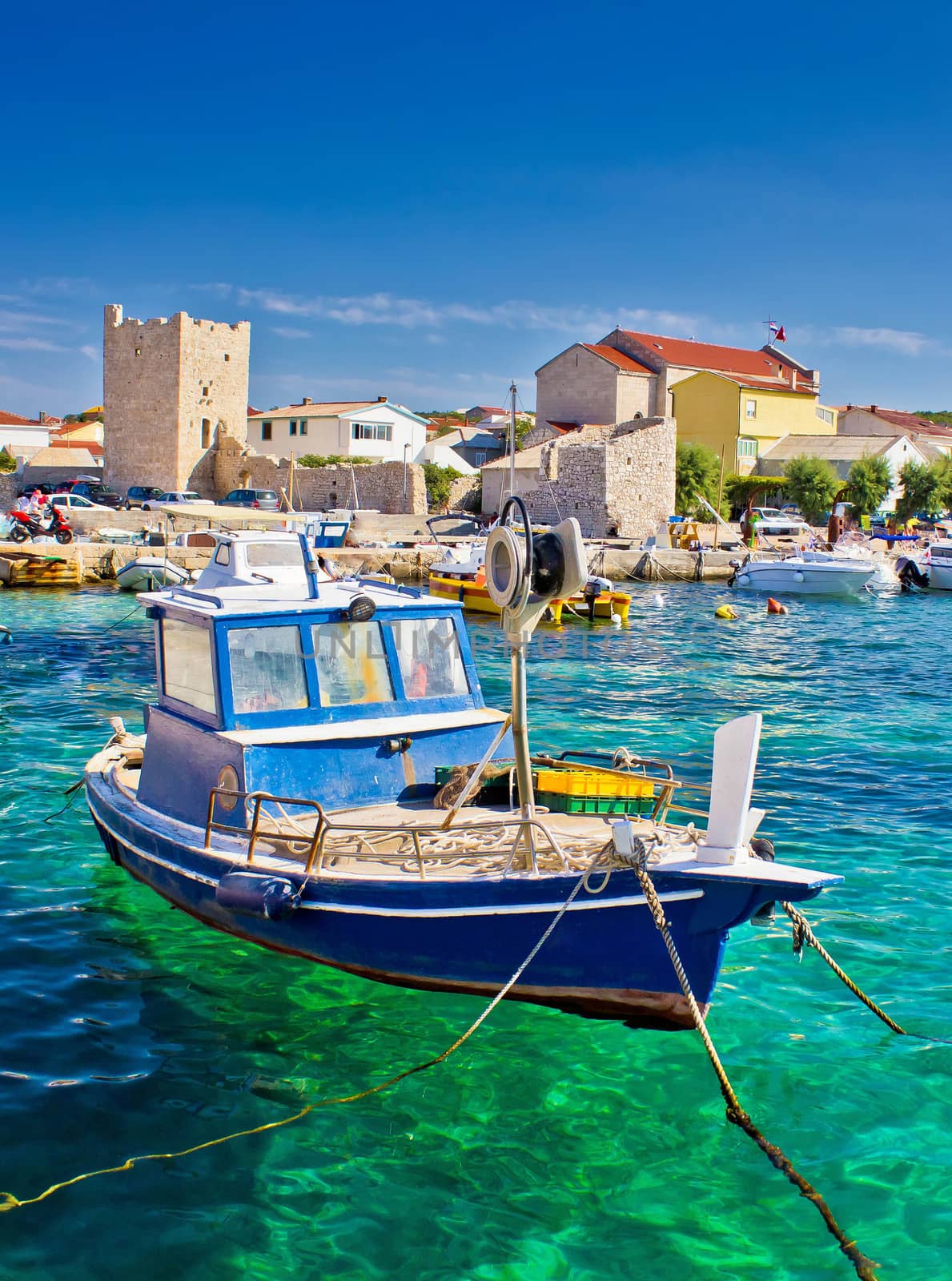 Adriatic Town of Razanac colorful waterfront by xbrchx