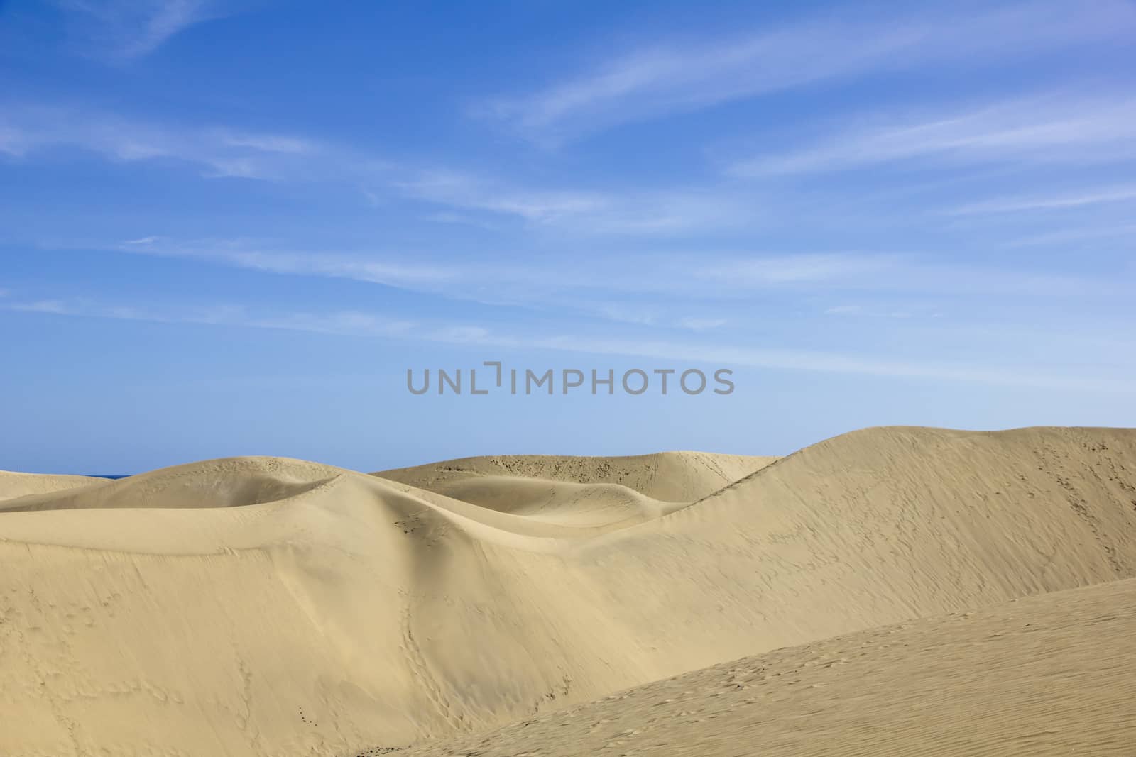 Spain. Canary Islands. Gran Canaria island. Dunes of Maspalomas