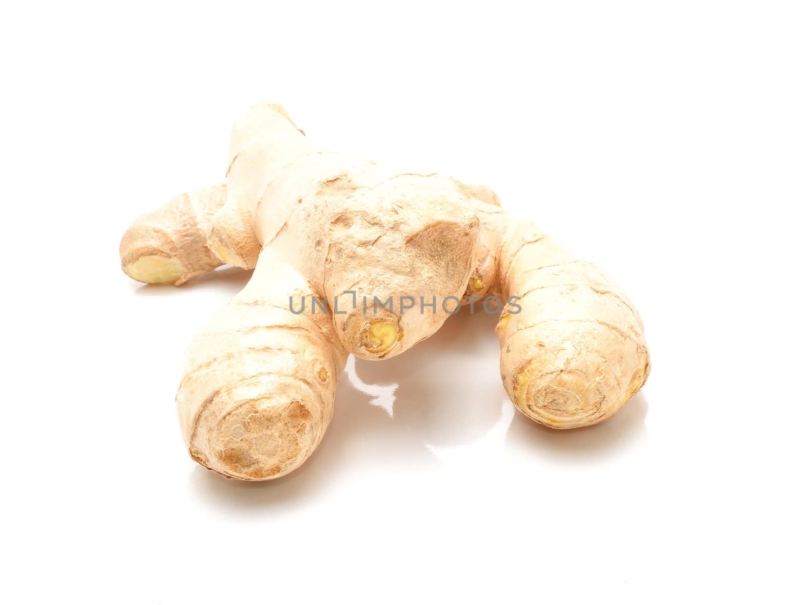 ginger isolated on white background by comet