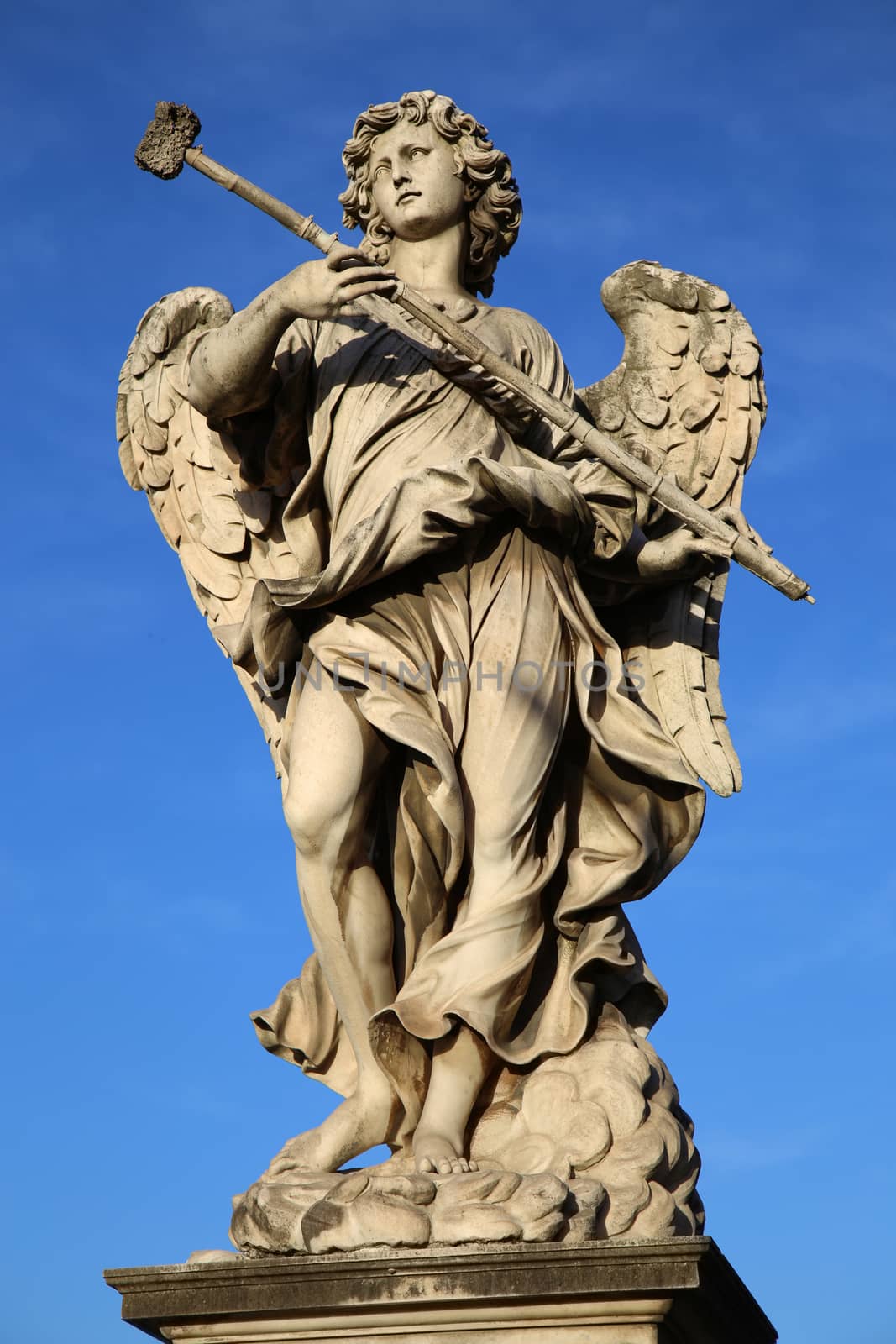 statue Potaverunt me aceto on bridge Castel Sant' Angelo in Rome, Italy 