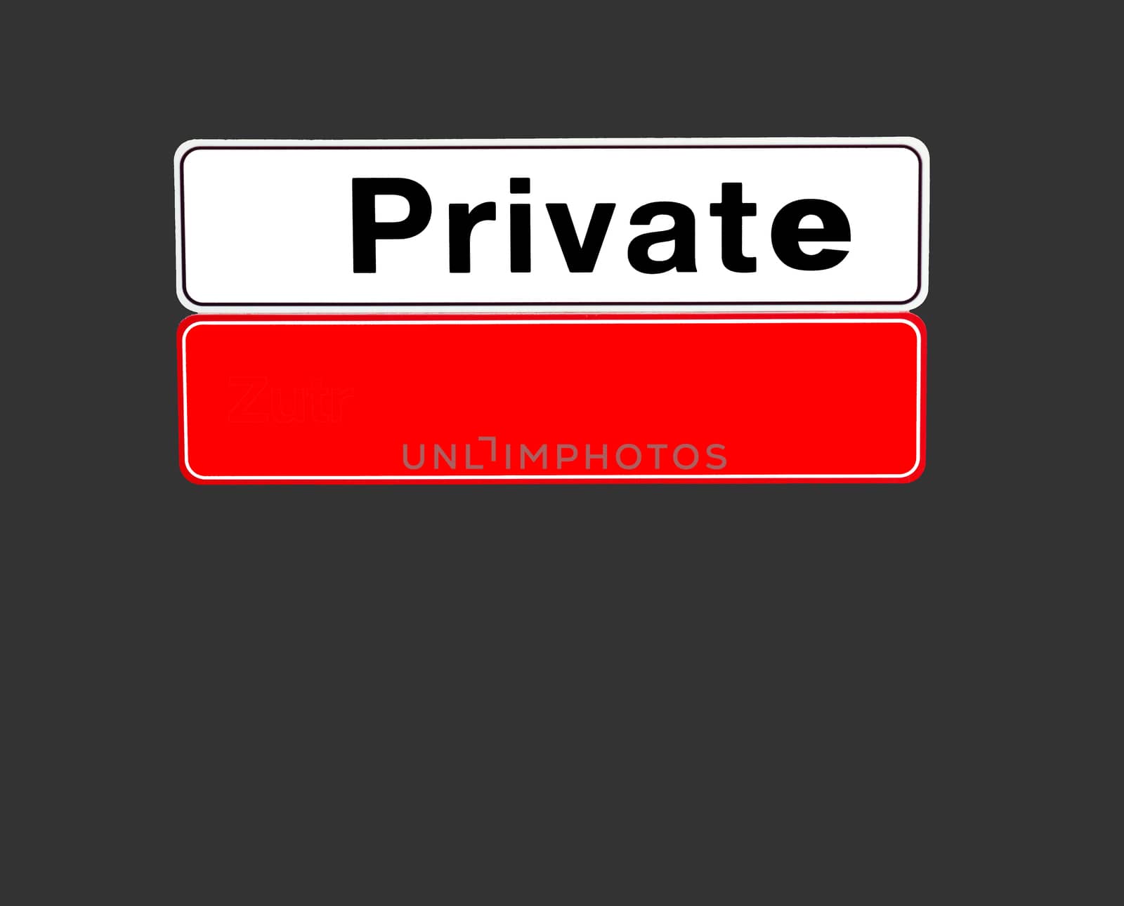 Plate Private with space for your design