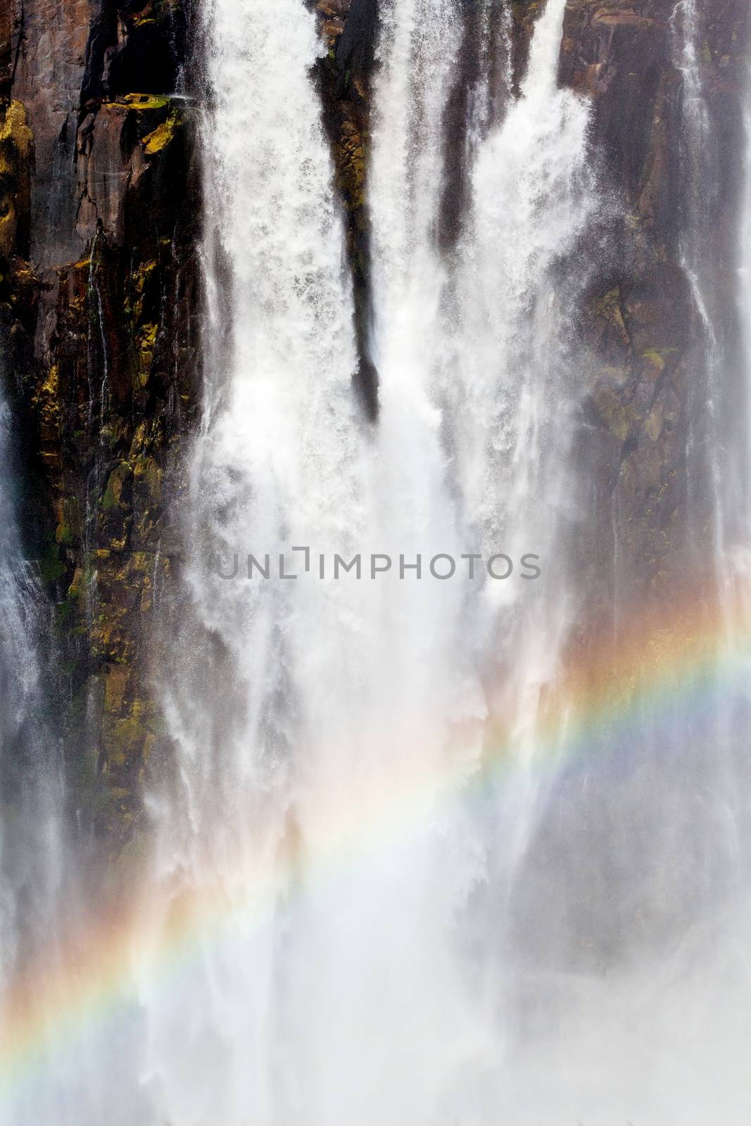 The Victoria falls is the largest curtain of water in the world (1708 meters wide). The falls and the surrounding area is the National Parks and World Heritage Site - Zambia, Zimbabwe 