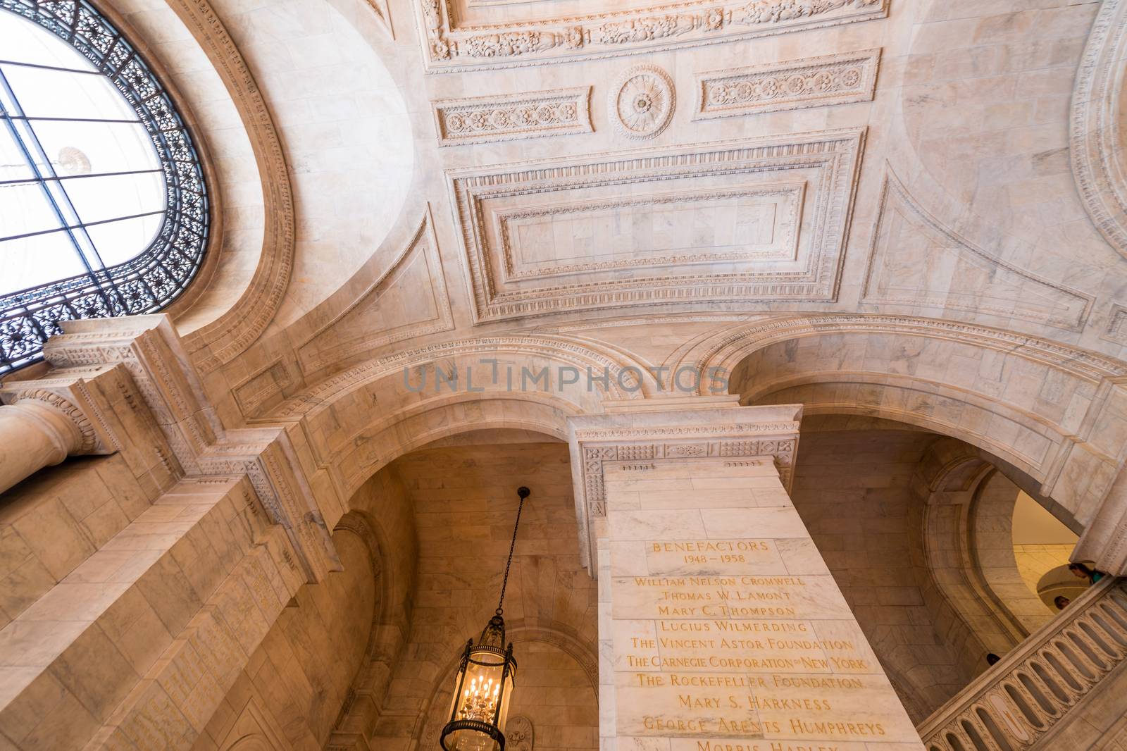 NEW YORK CITY - MAY 20: Interior of New York Public Library on M by jovannig