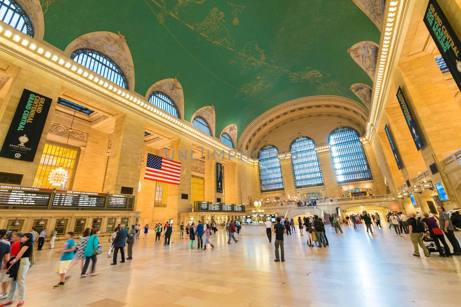 NEW YORK CITY - MAY 20: Interior of Grand Central Station on May 20, 2013 in New York City, NY. The terminal is the largest train station in the world by number of platforms having 44