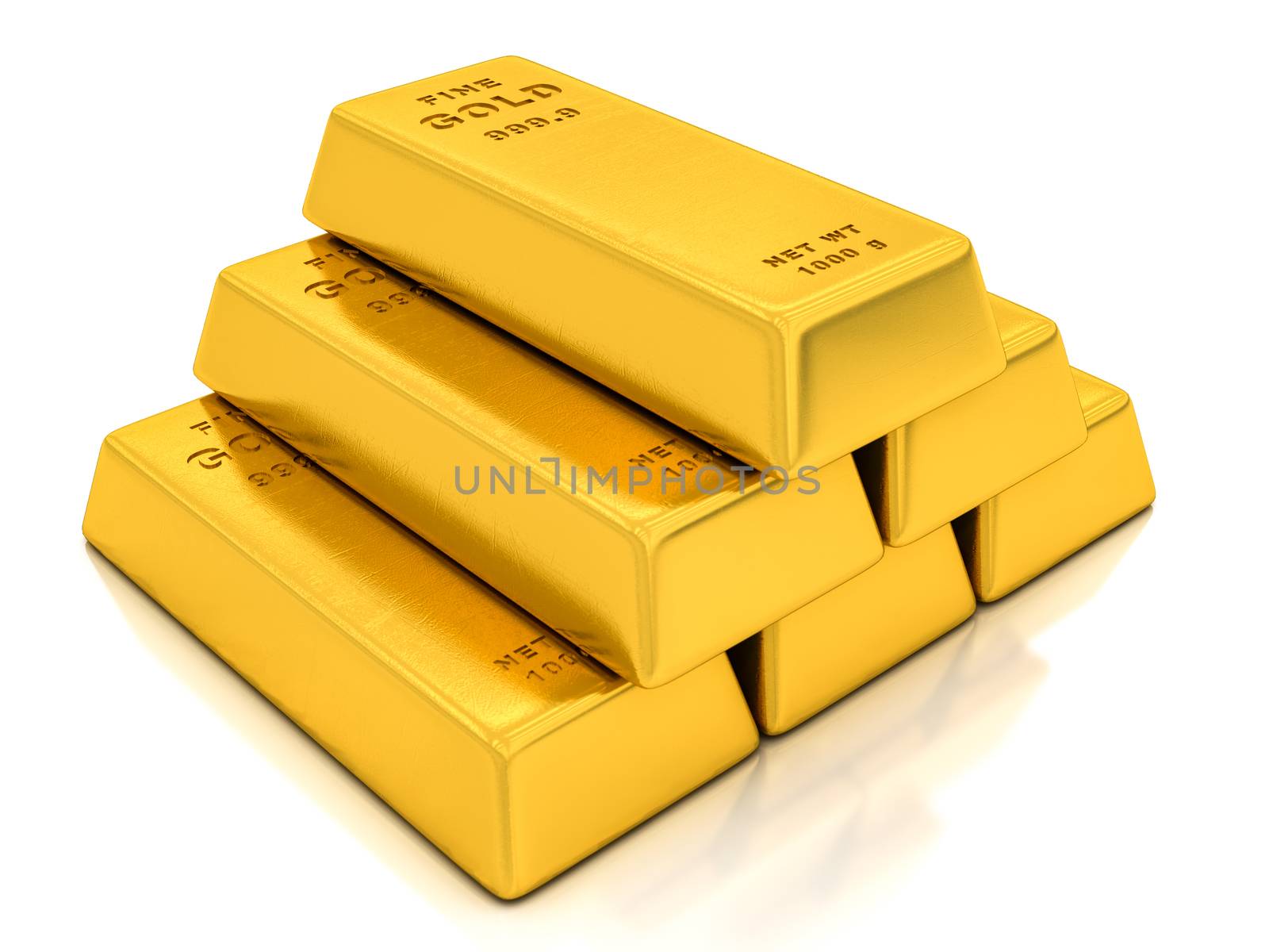 gold ingots by Lupen