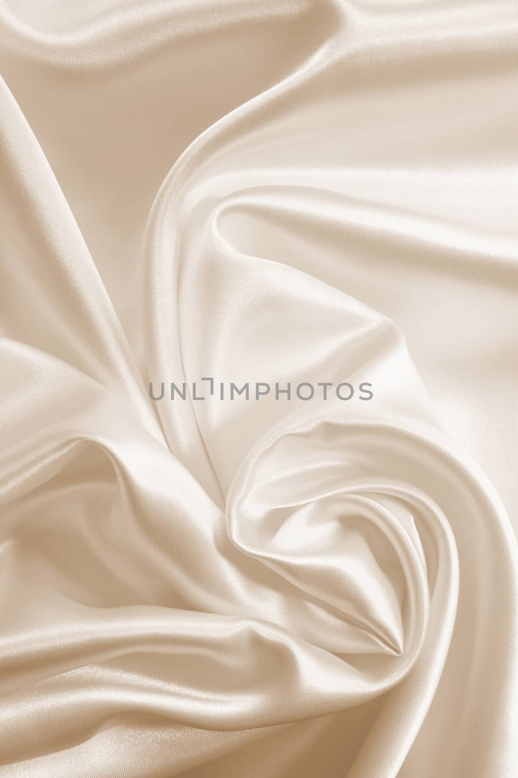 Smooth elegant golden silk can use as wedding background. In Sepia toned. Retro style