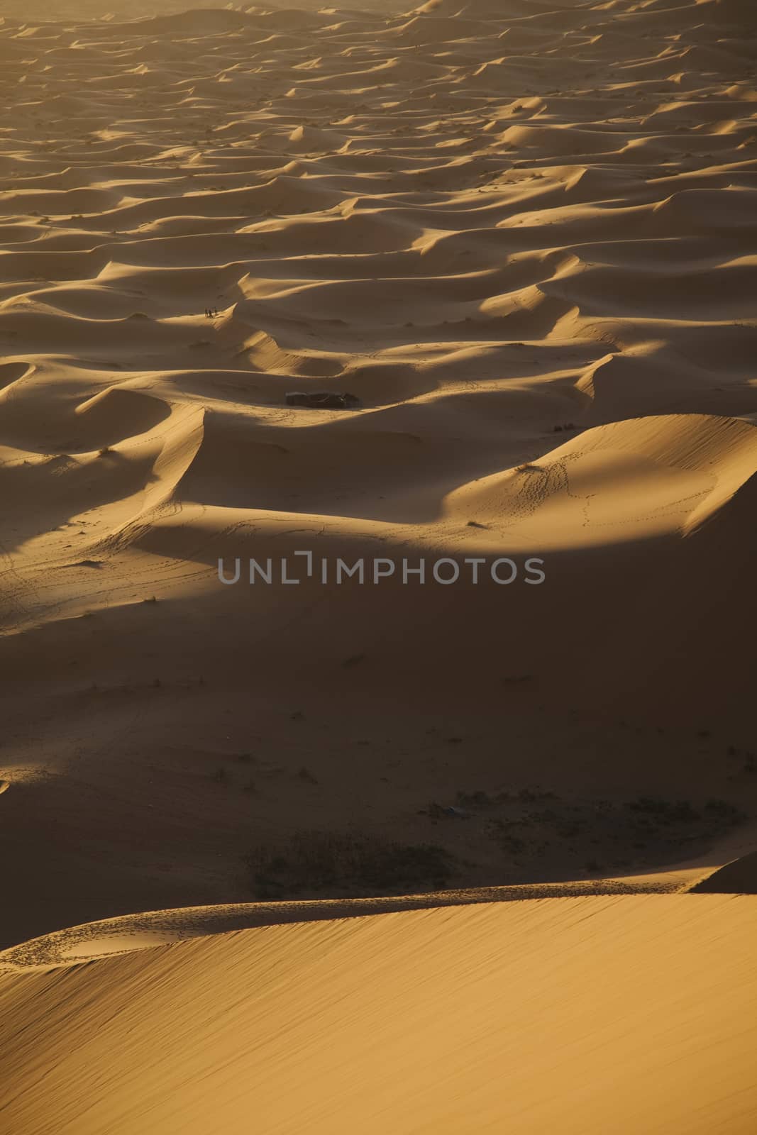 Dunes in Moroccan Sahara, colorful vibrant travel theme by JanPietruszka