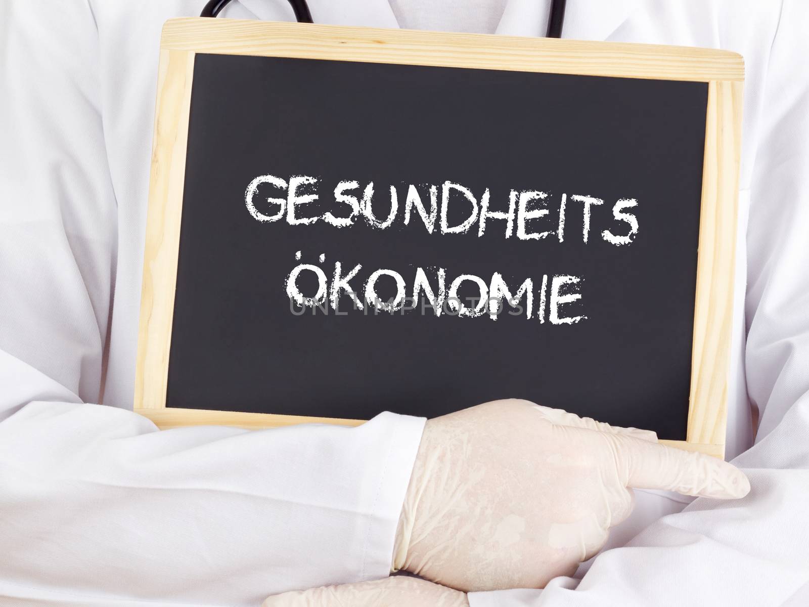 Doctor shows information: health economics in german