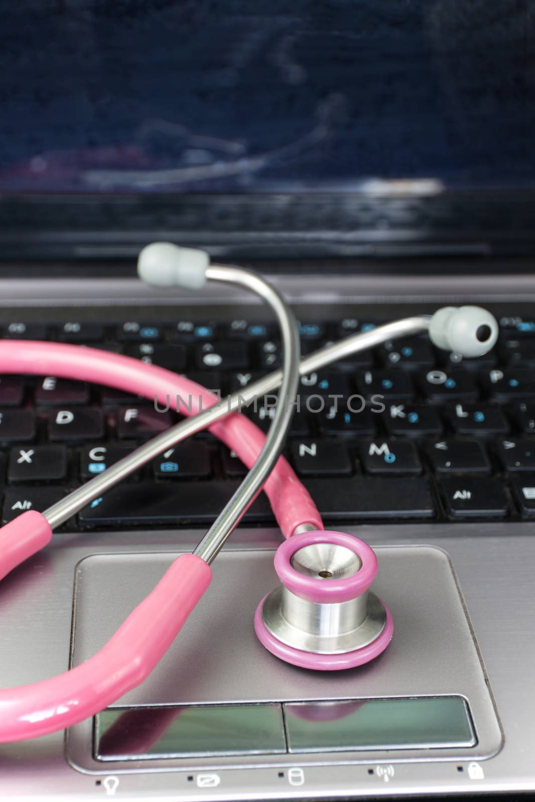 Stethoscope and Laptop1 by PeachLoveU