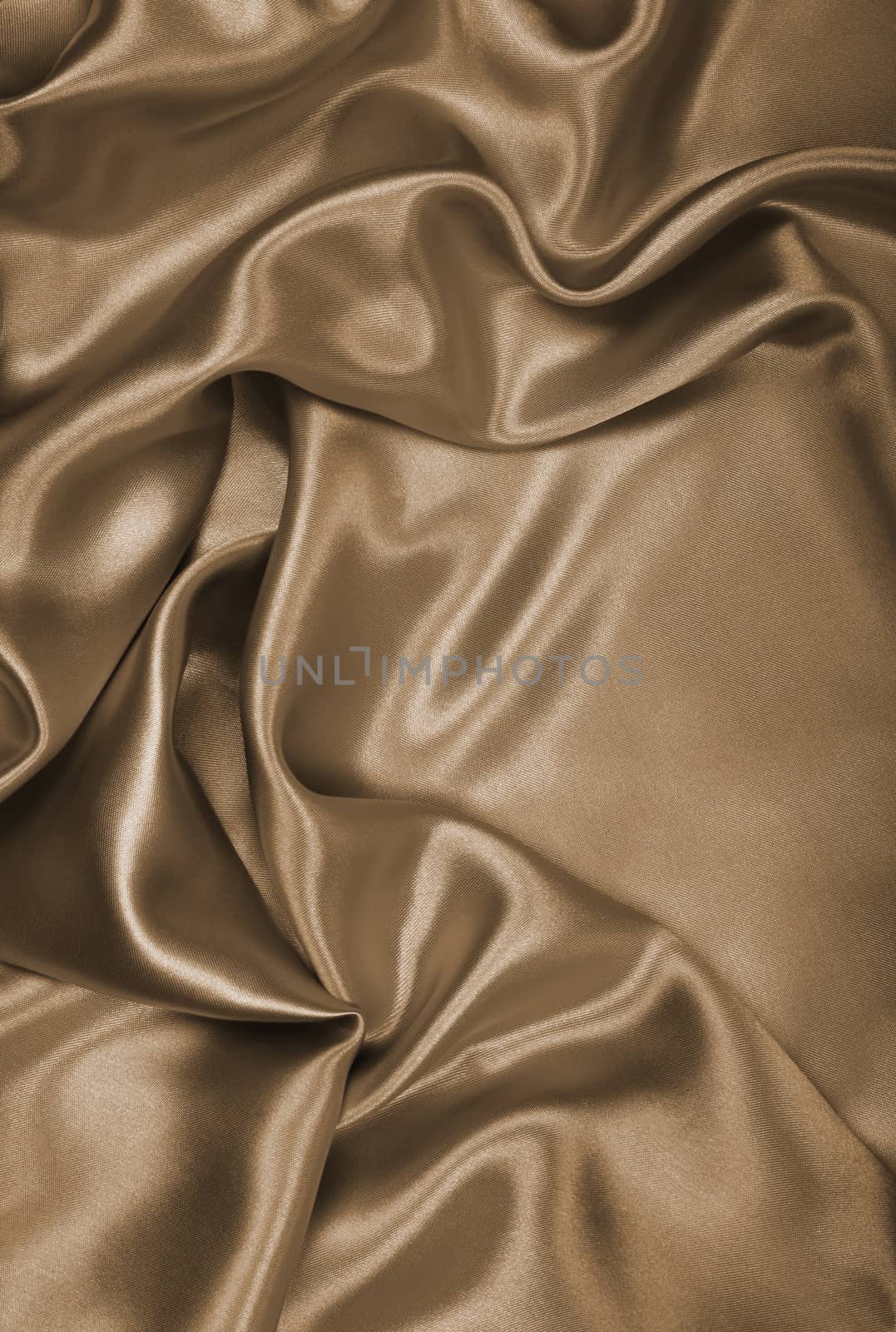 Smooth elegant golden silk or satin as wedding background. In Se by oxanatravel