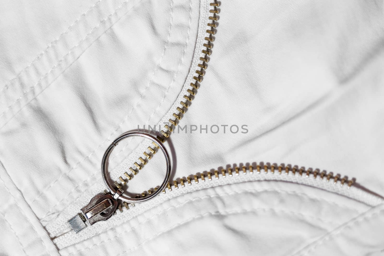part of white jeans. macro photo by pzRomashka
