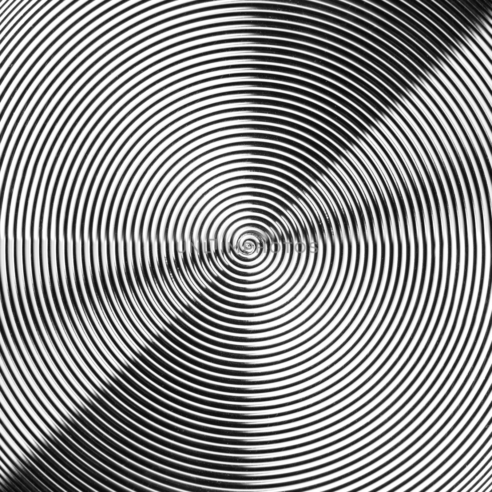 spirals from metal pattern