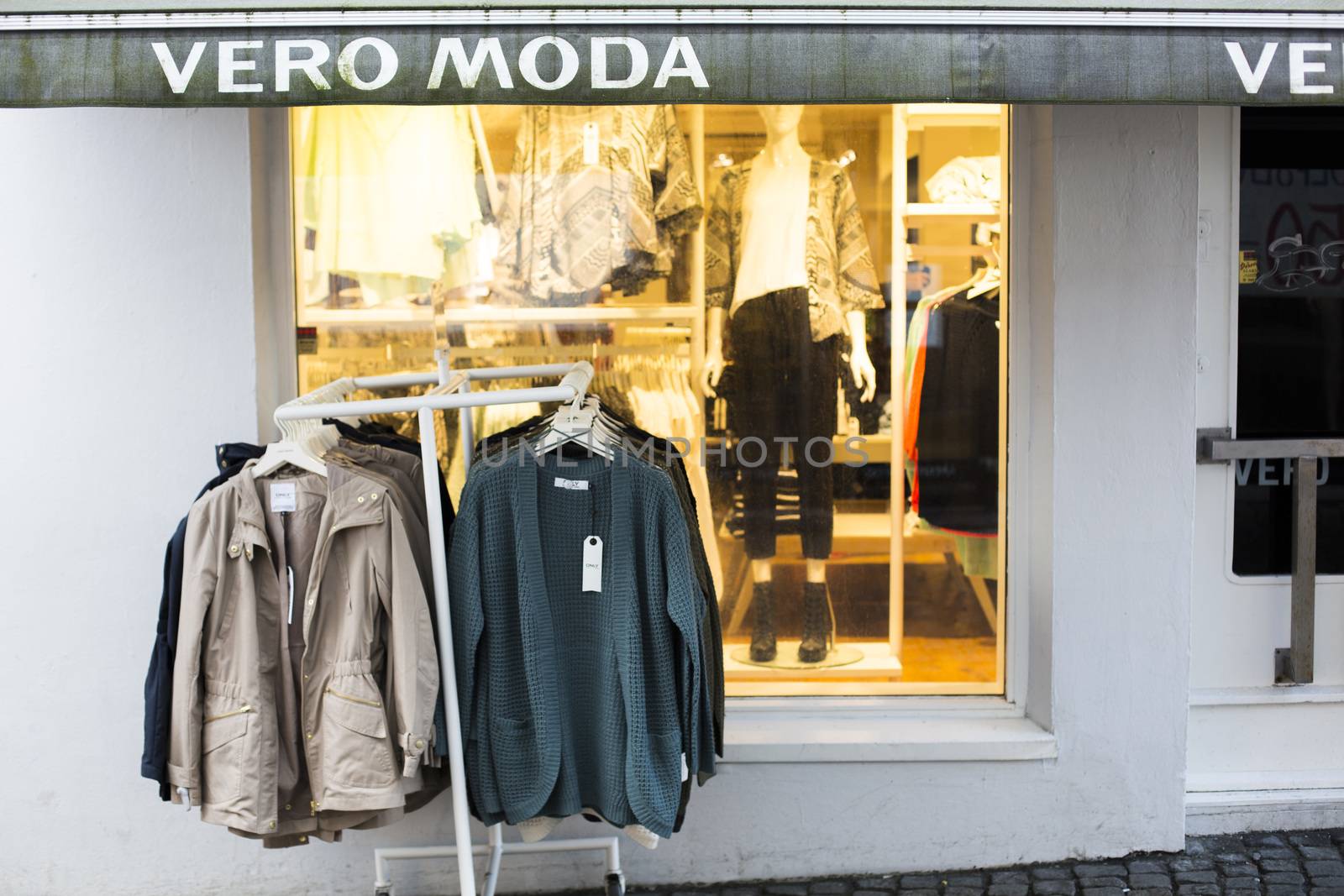 Clothes Shop Front Old Town Stavanger Norway by Whiteboxmedia