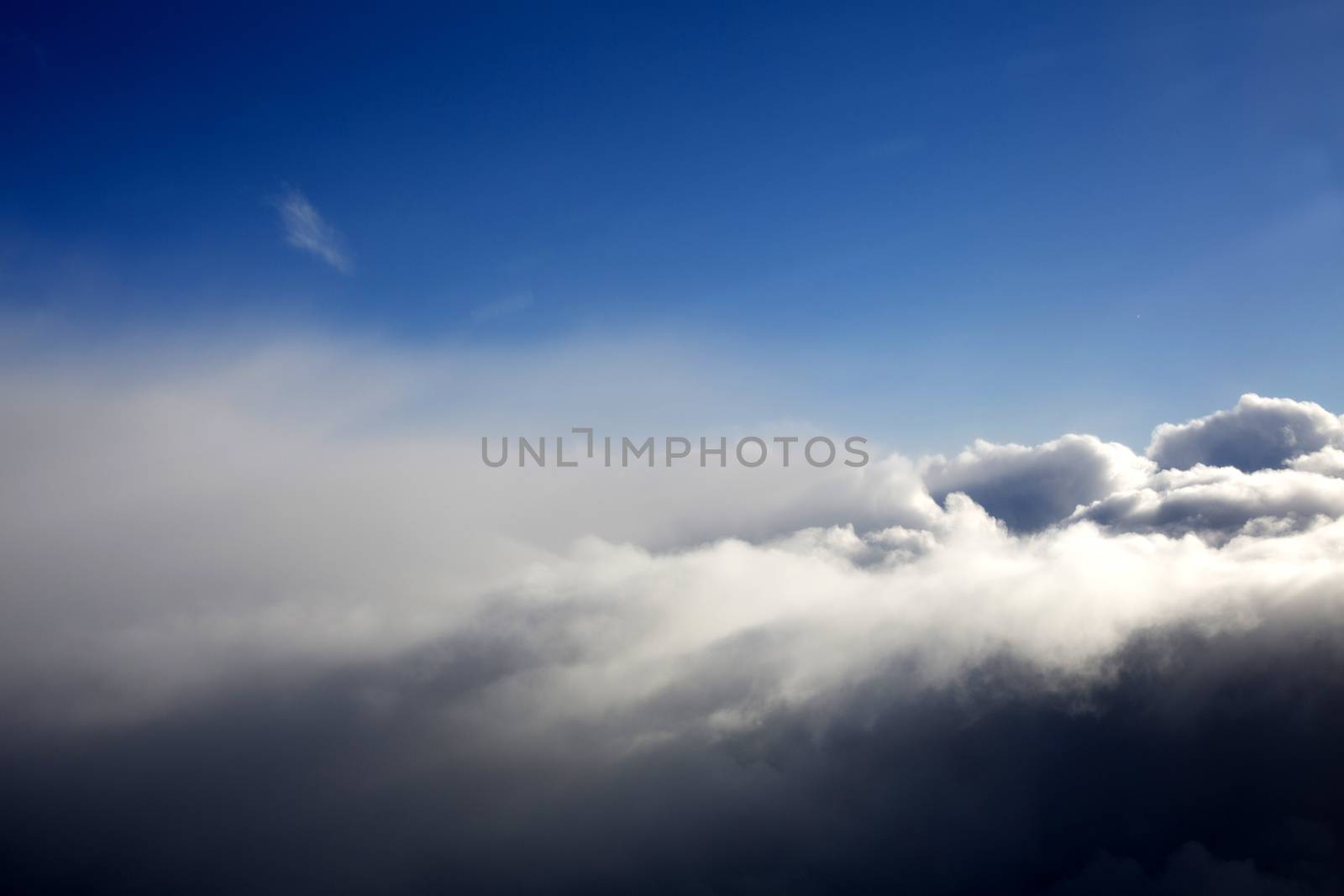 Whispy Cloud Scape at Altitude