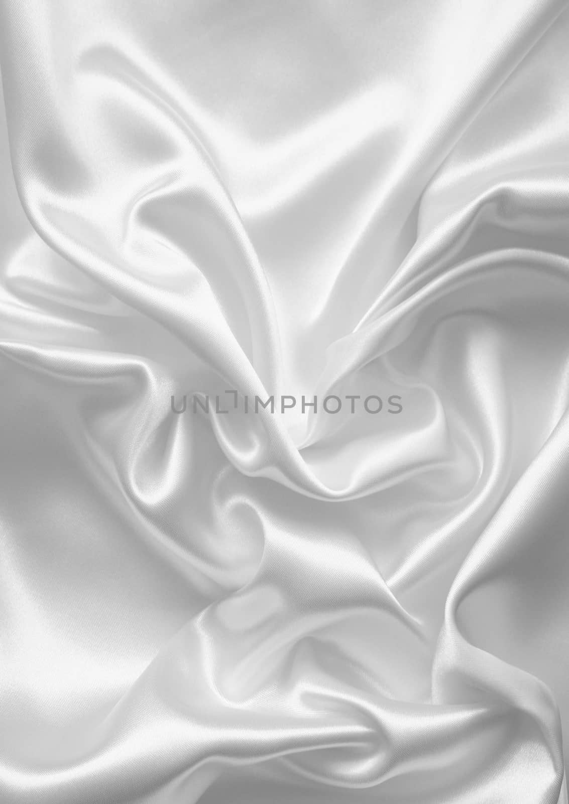 Smooth elegant white silk or satin as wedding background by oxanatravel