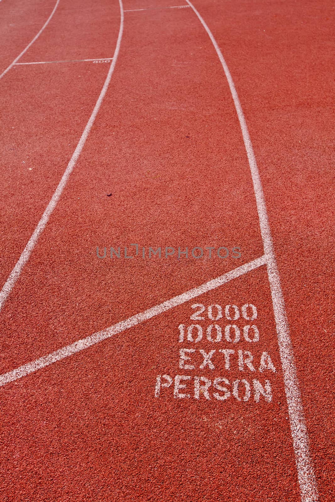 Running track for the athletes background