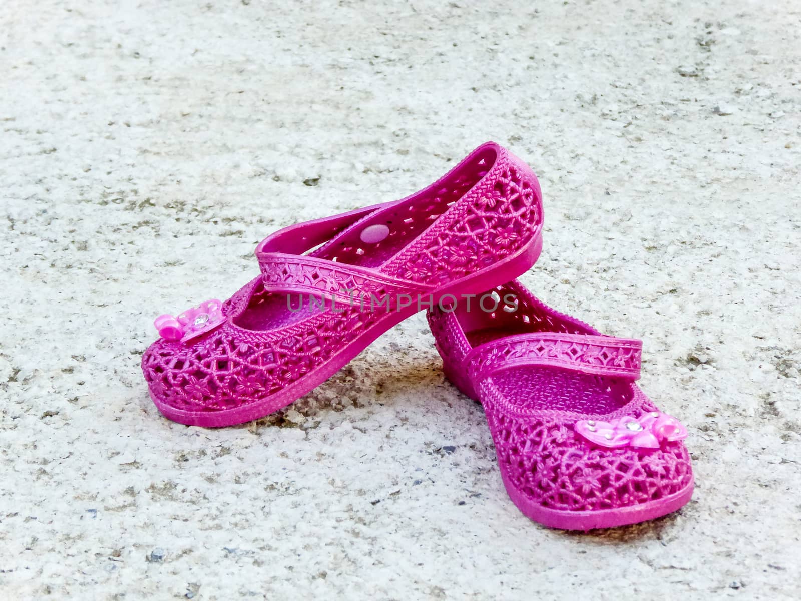 Picture of a Small cute summer girls shoes