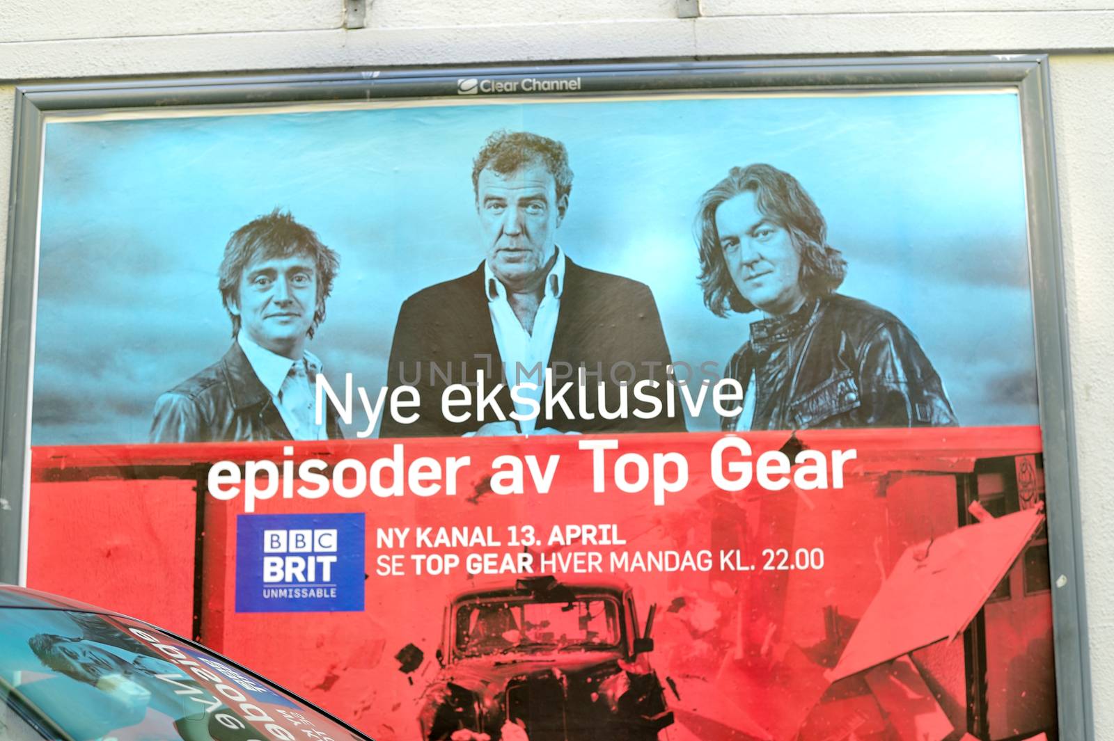 Norwegian Poster fot the Cancelled BBC Top Gear Production Road Shows Stavanger Norway