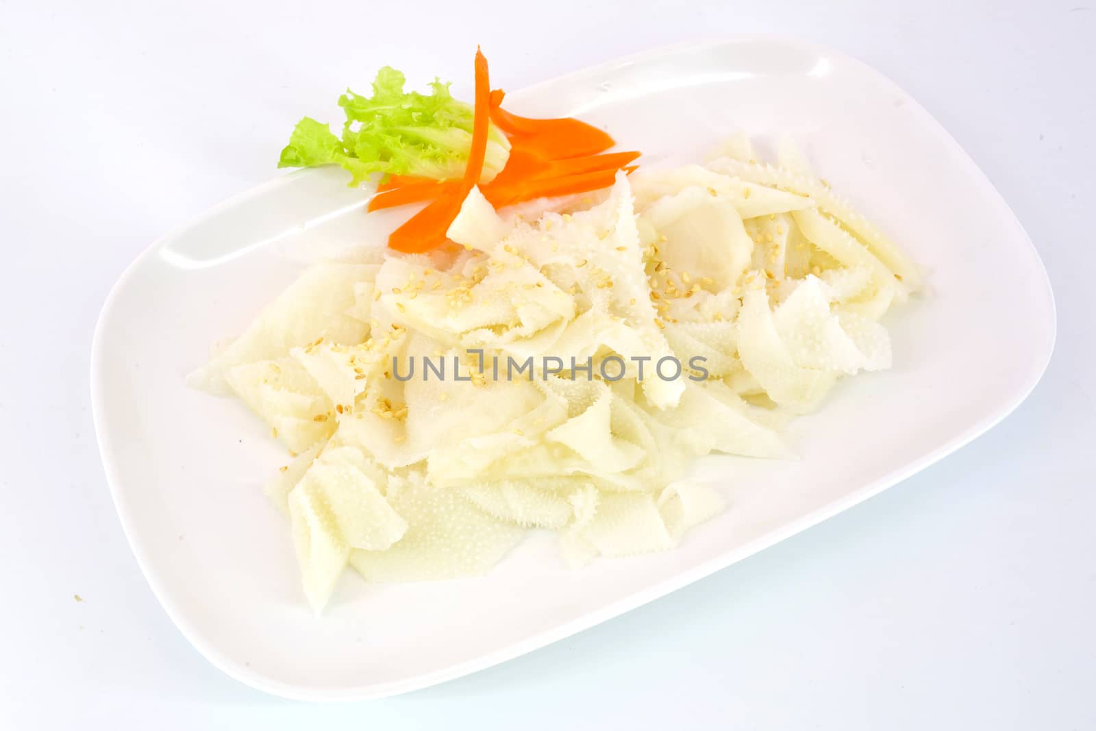 raw tripe ready to be grilled