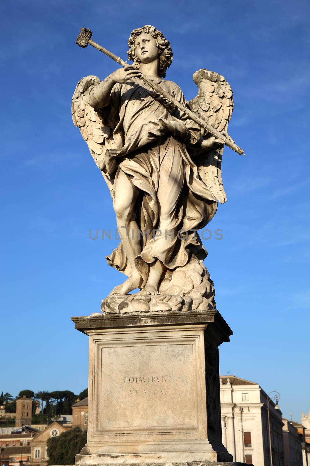 statue Potaverunt me aceto on bridge Castel Sant' Angelo, Rome by vladacanon