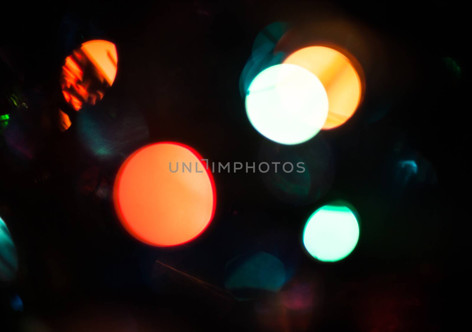 Blurred lights by rootstocks