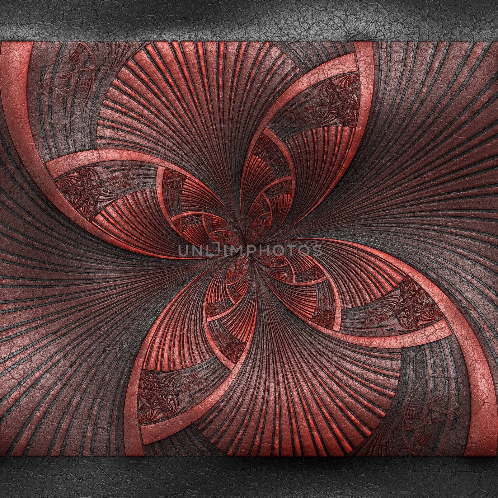 Luxury background with embossed pattern on leather for creative design work
