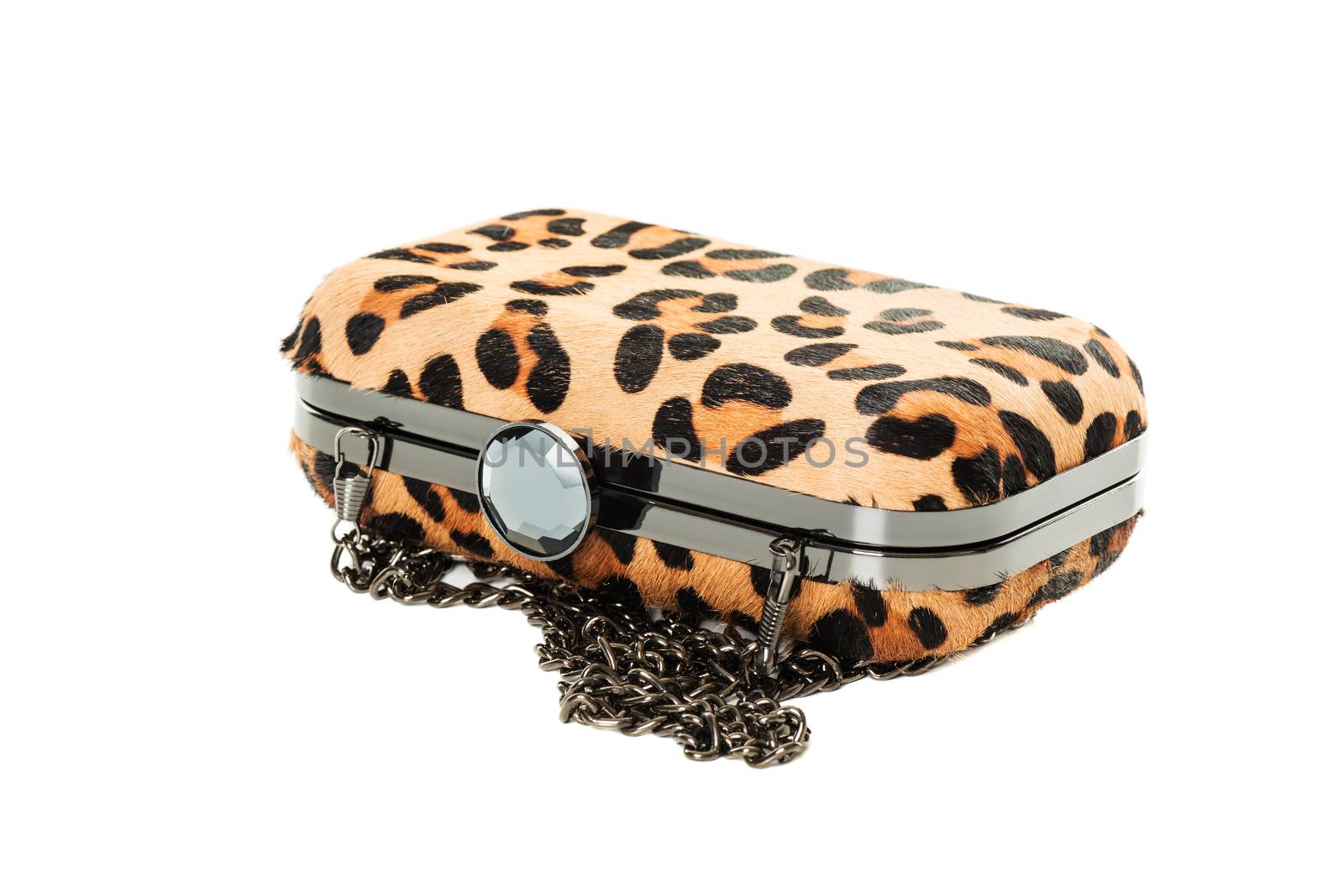 Leopard purse isolated on white by Nanisimova