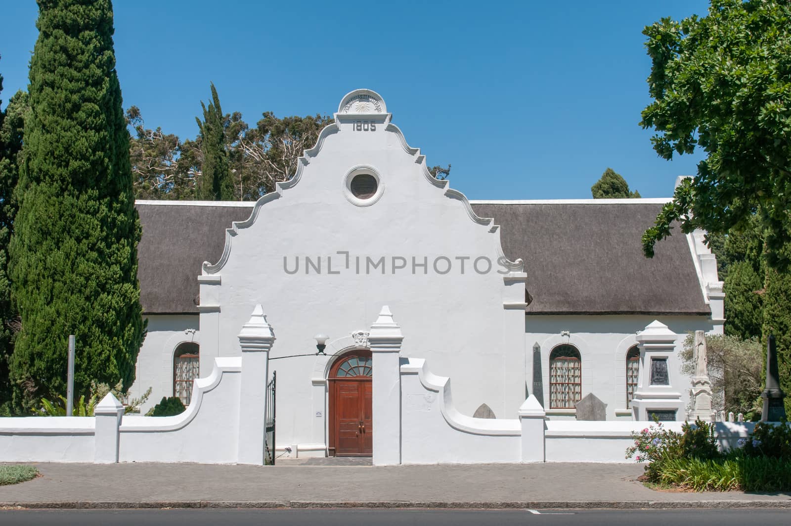 The Strooidak (reed roof) church in Paarl, one of the oldest Dutch Reformed Church buildings in South Africa still in use