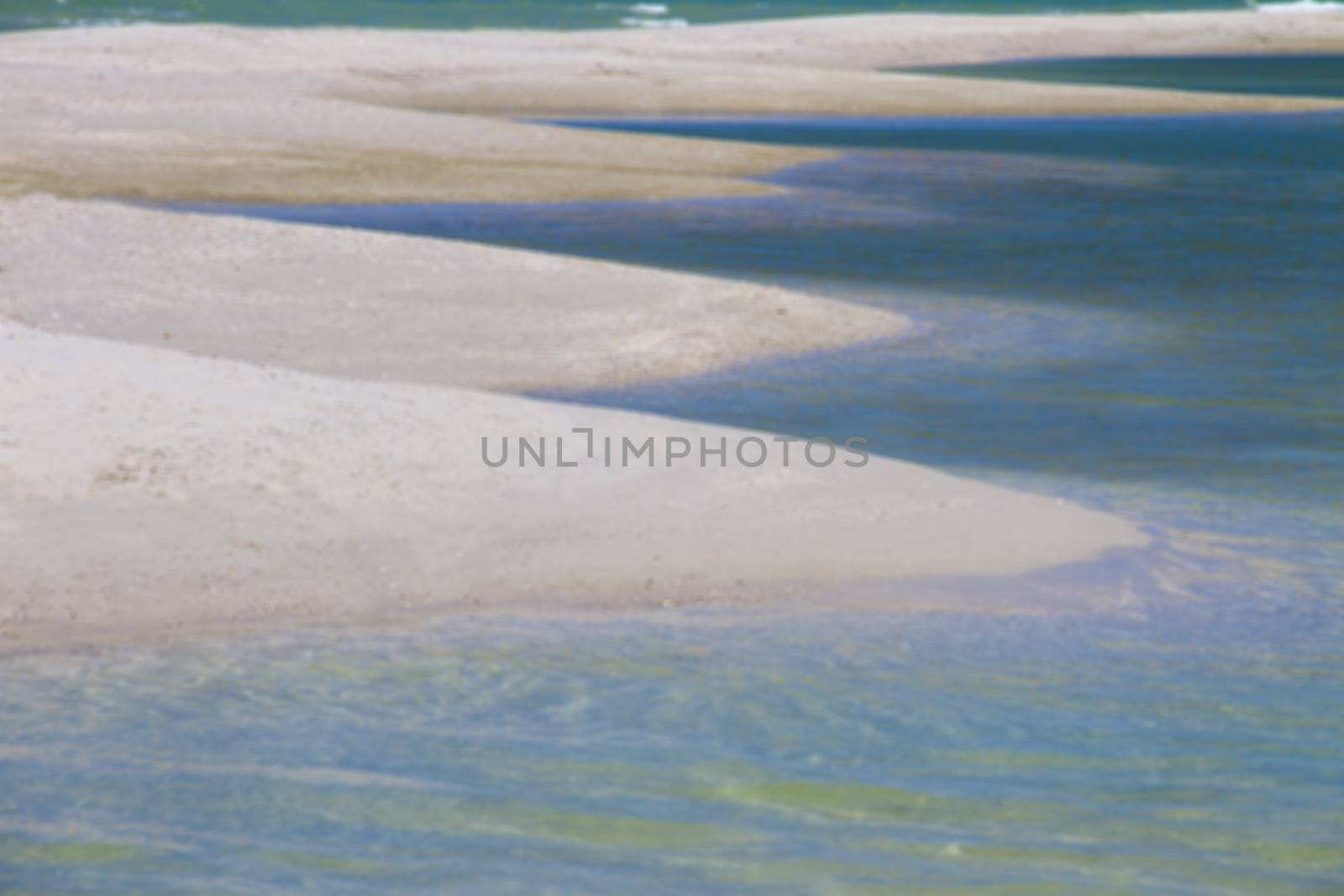 Sakom beach , A Separated sea of songkhla Thailand.