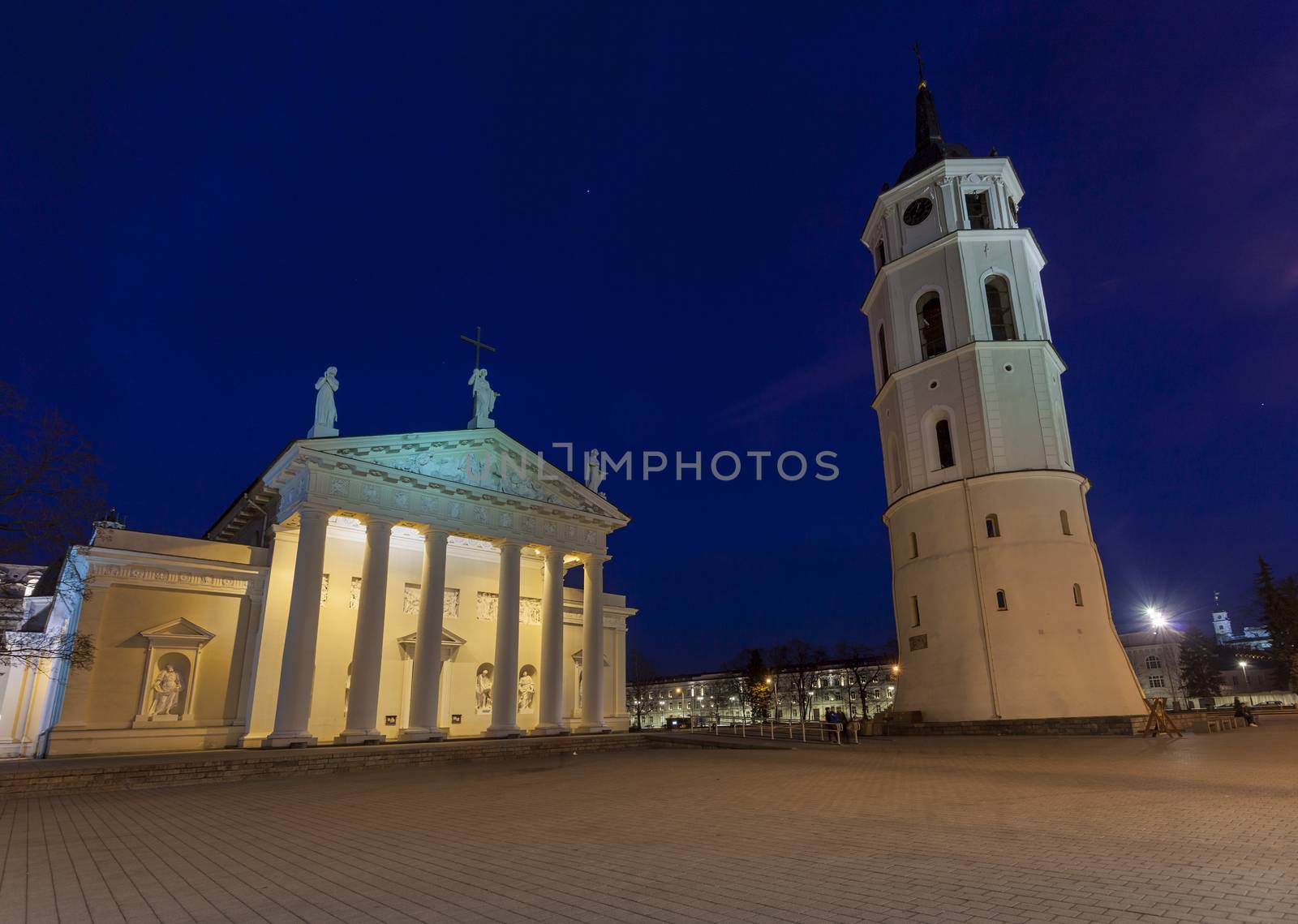 The Cathedral Square in central Vilnius by ints