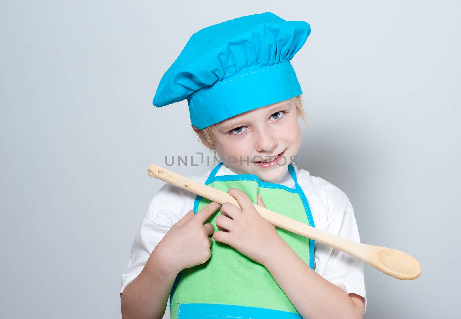 Child as a chef cook