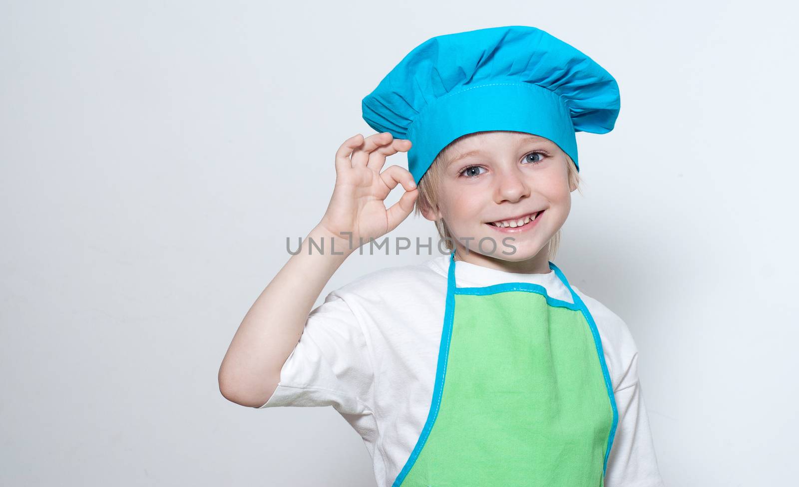 Child as a chef cook