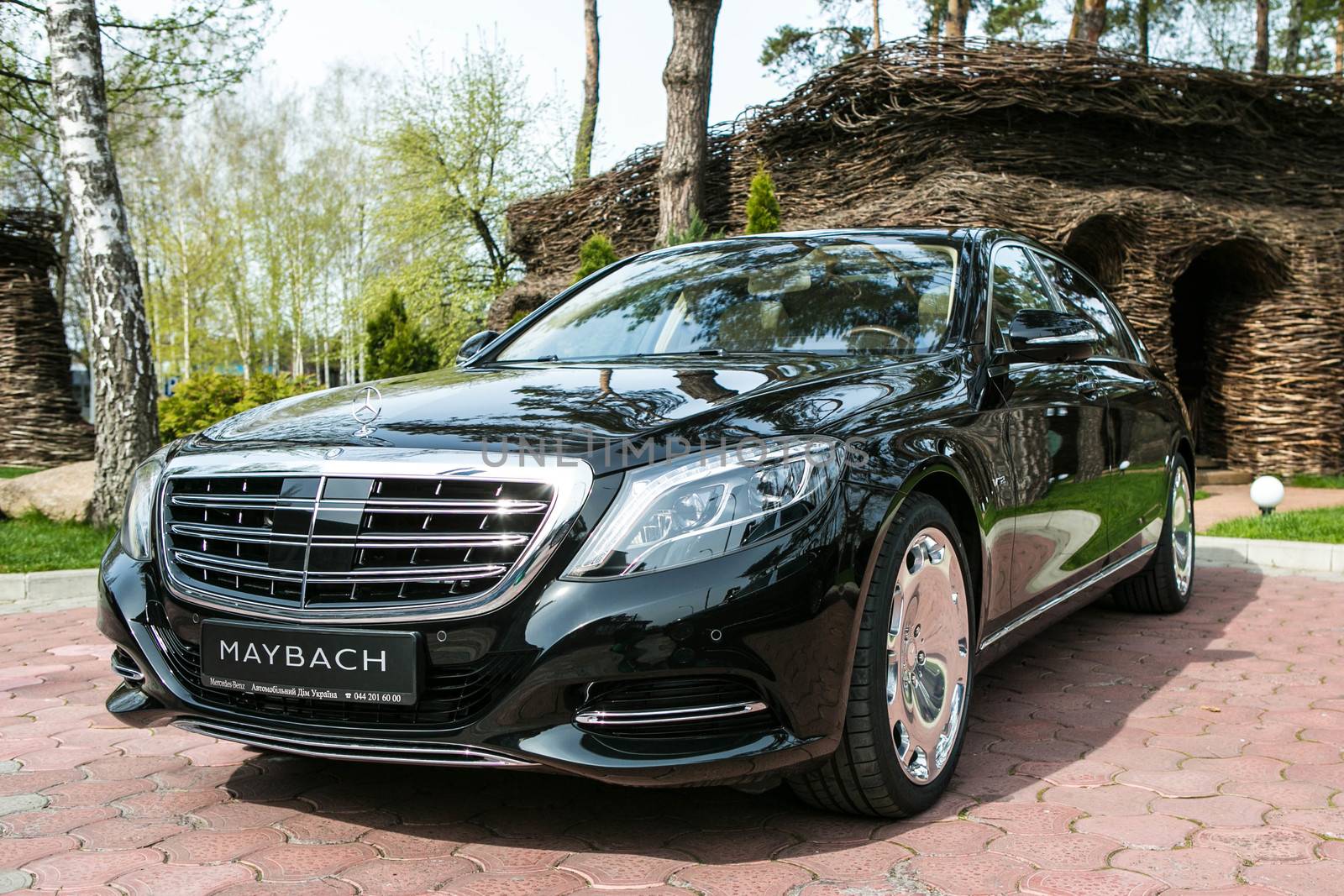 Ukraine, Kiev - April 23, 2015: Mercedes-Maybach S 600 2015 Test Drive