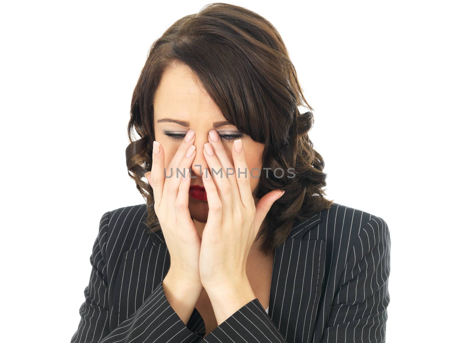 Tired Upset Business Woman by Whiteboxmedia