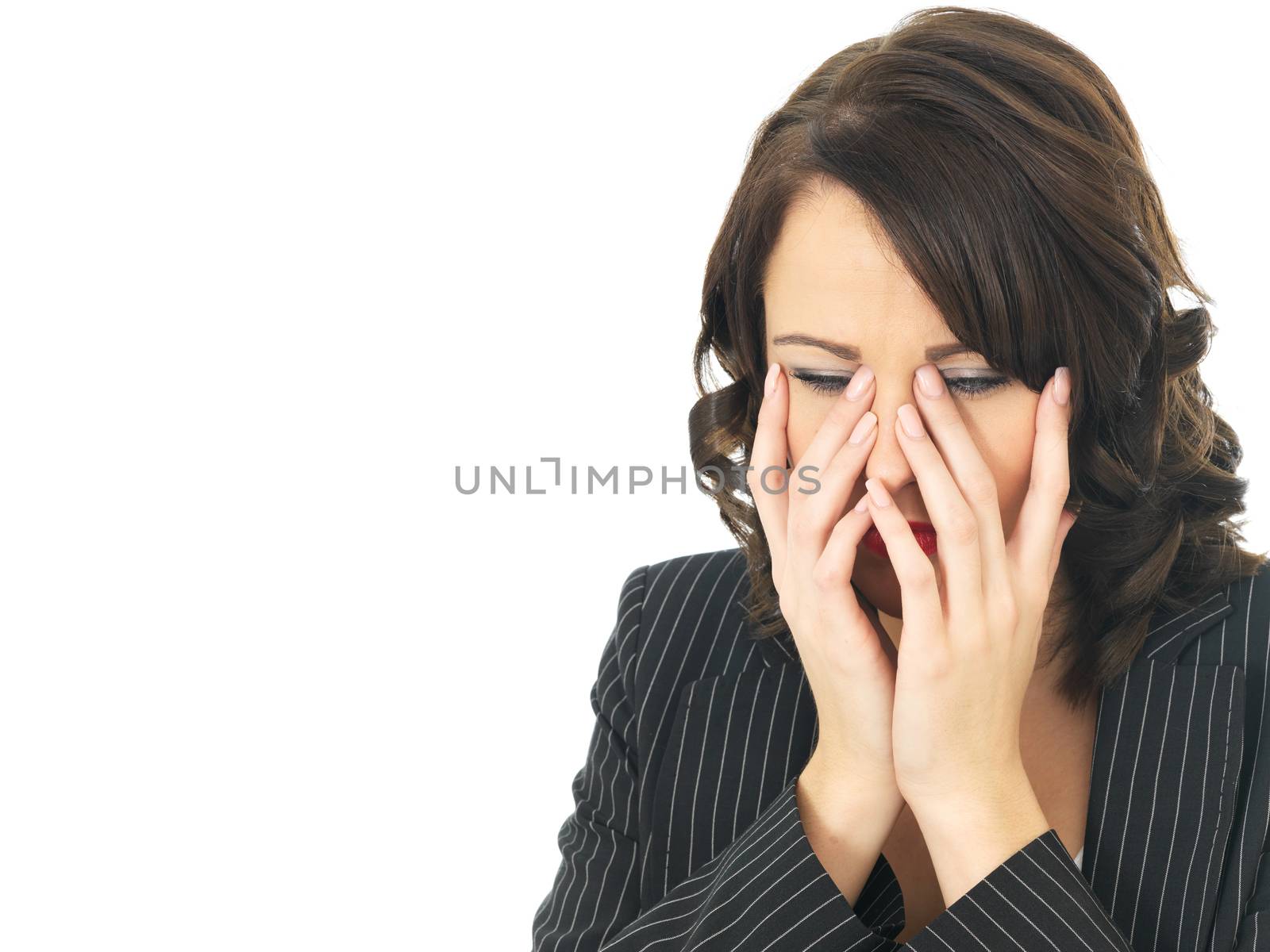 Tired Upset Business Woman by Whiteboxmedia