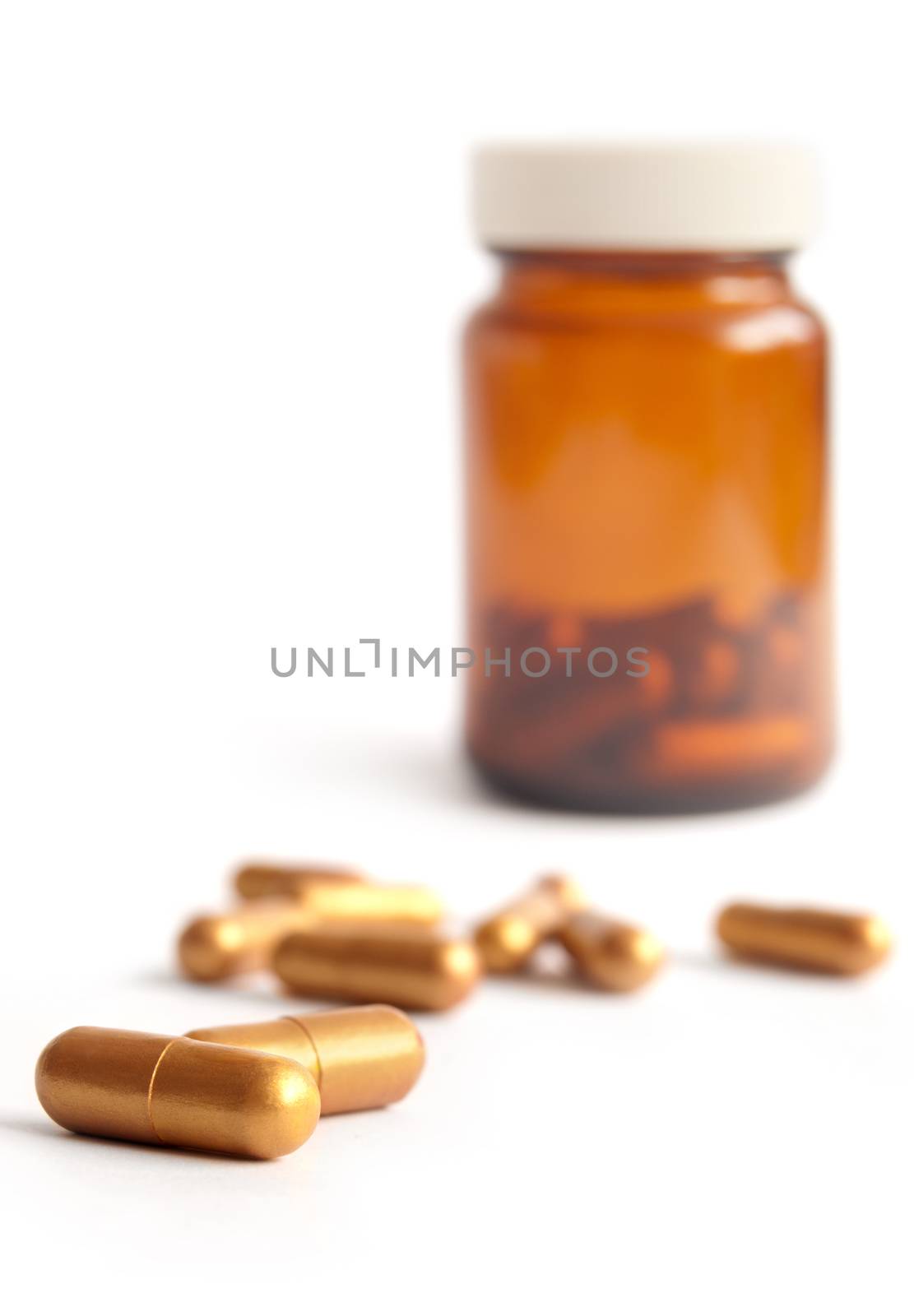 Golden medical pills by unikpix
