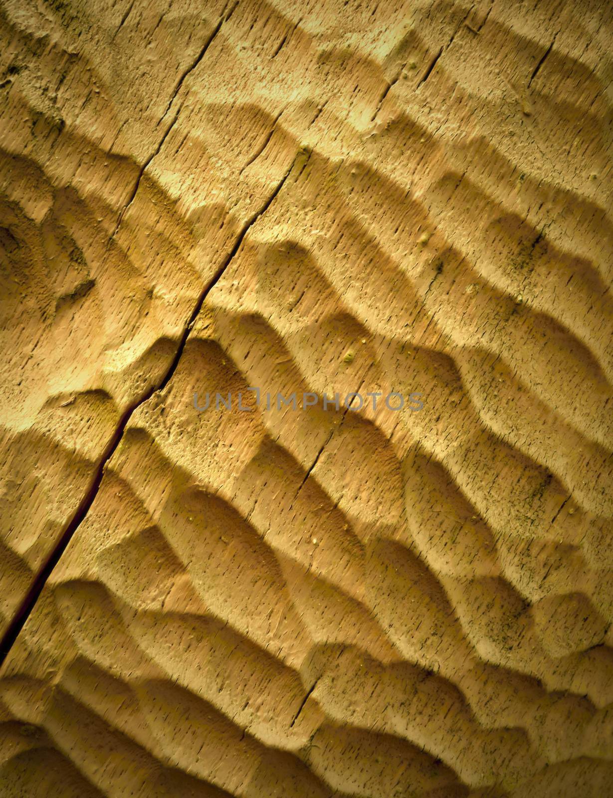 background or texture structure woodcarving yellow ocher color