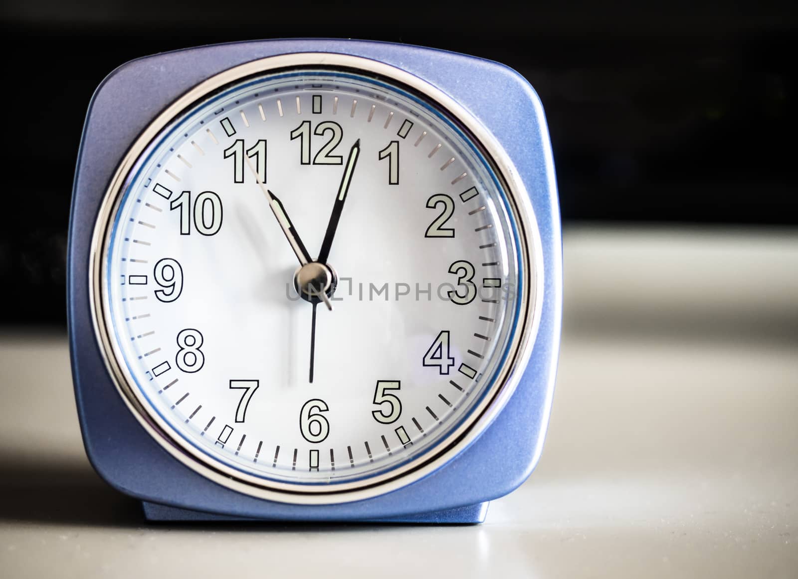 Old fashioned azure morning alarm clock  by rigamondis