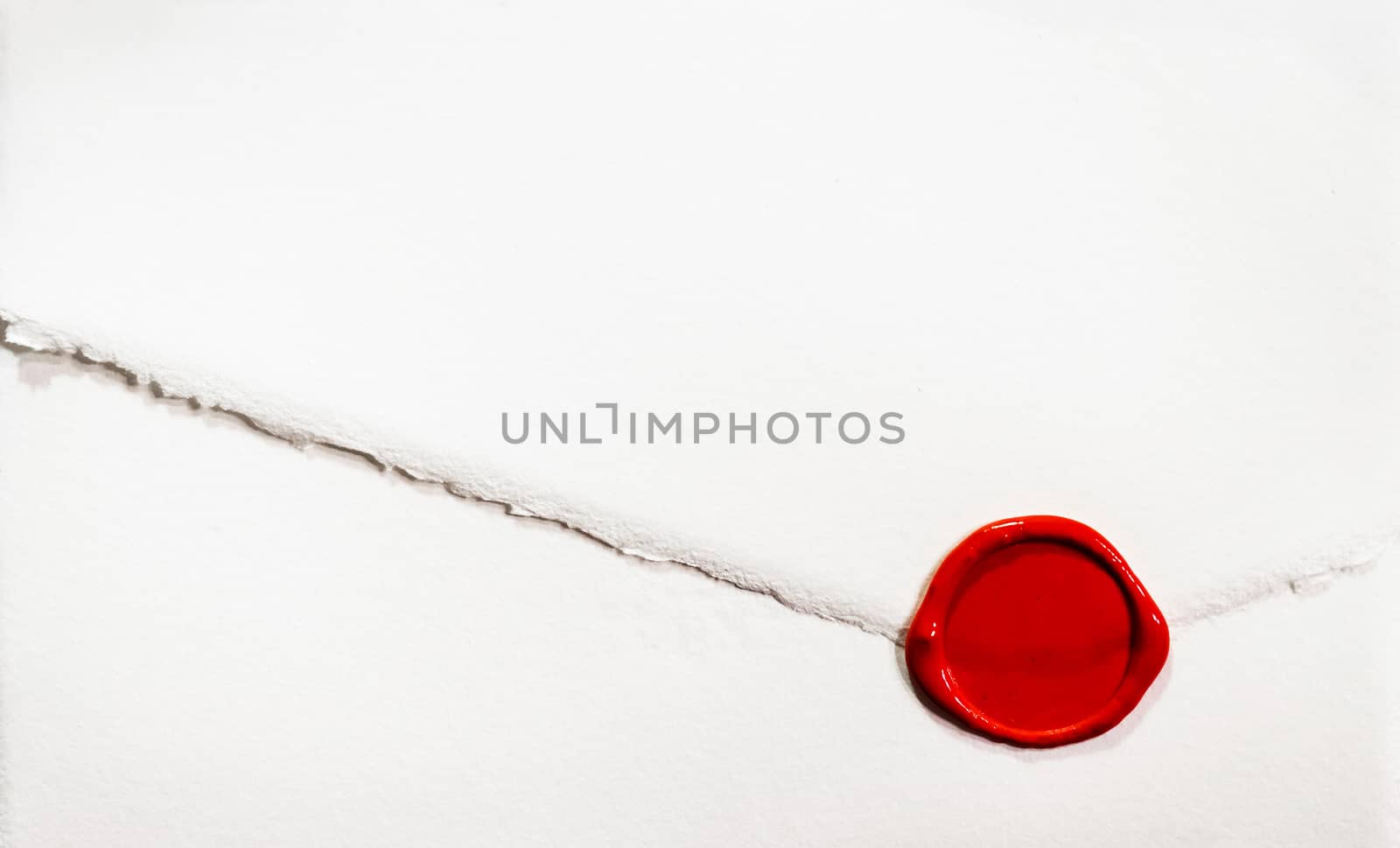 white letter closed by red sealing wax