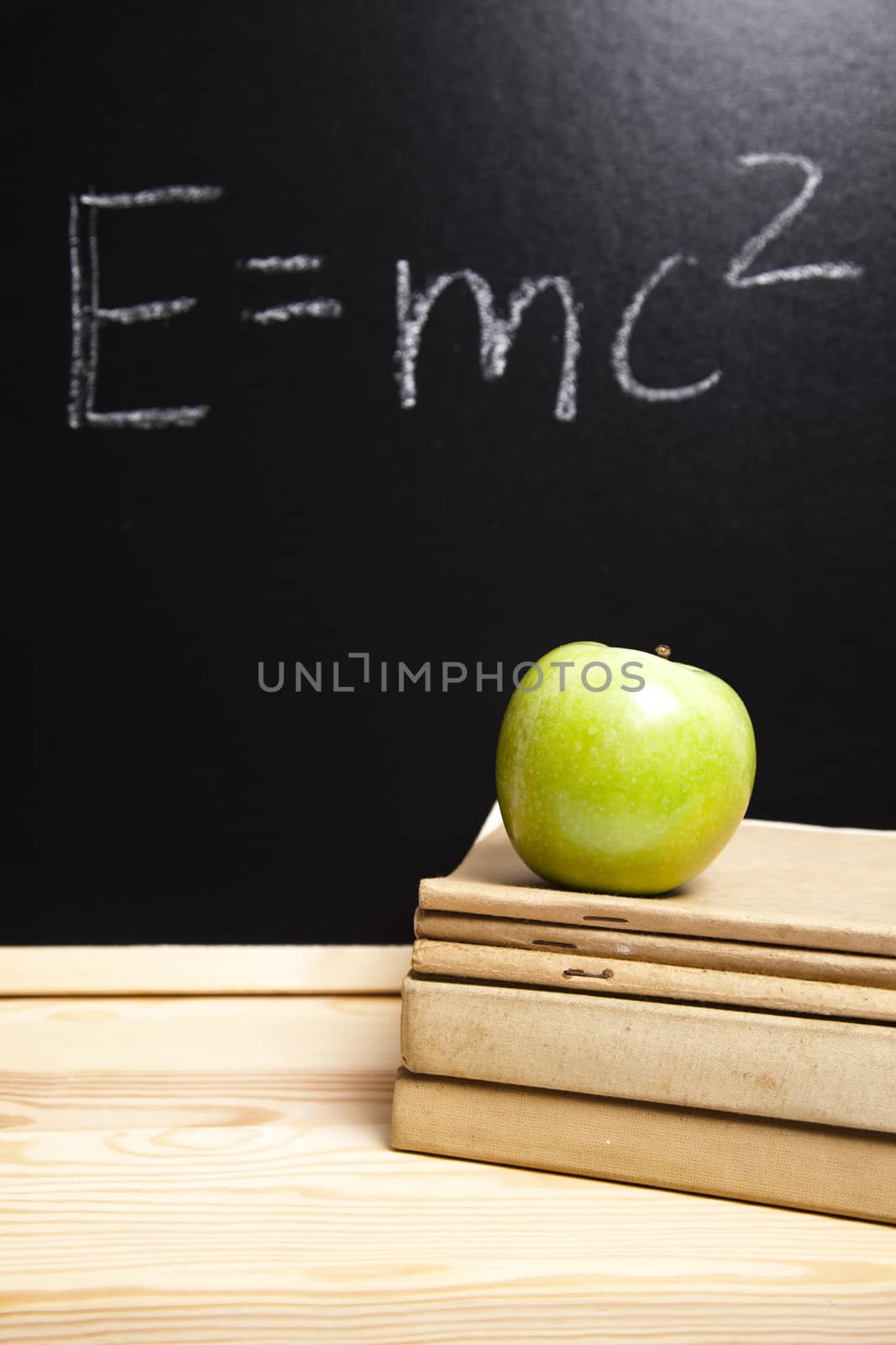 Chalkboard at school, colorful bright concept of education