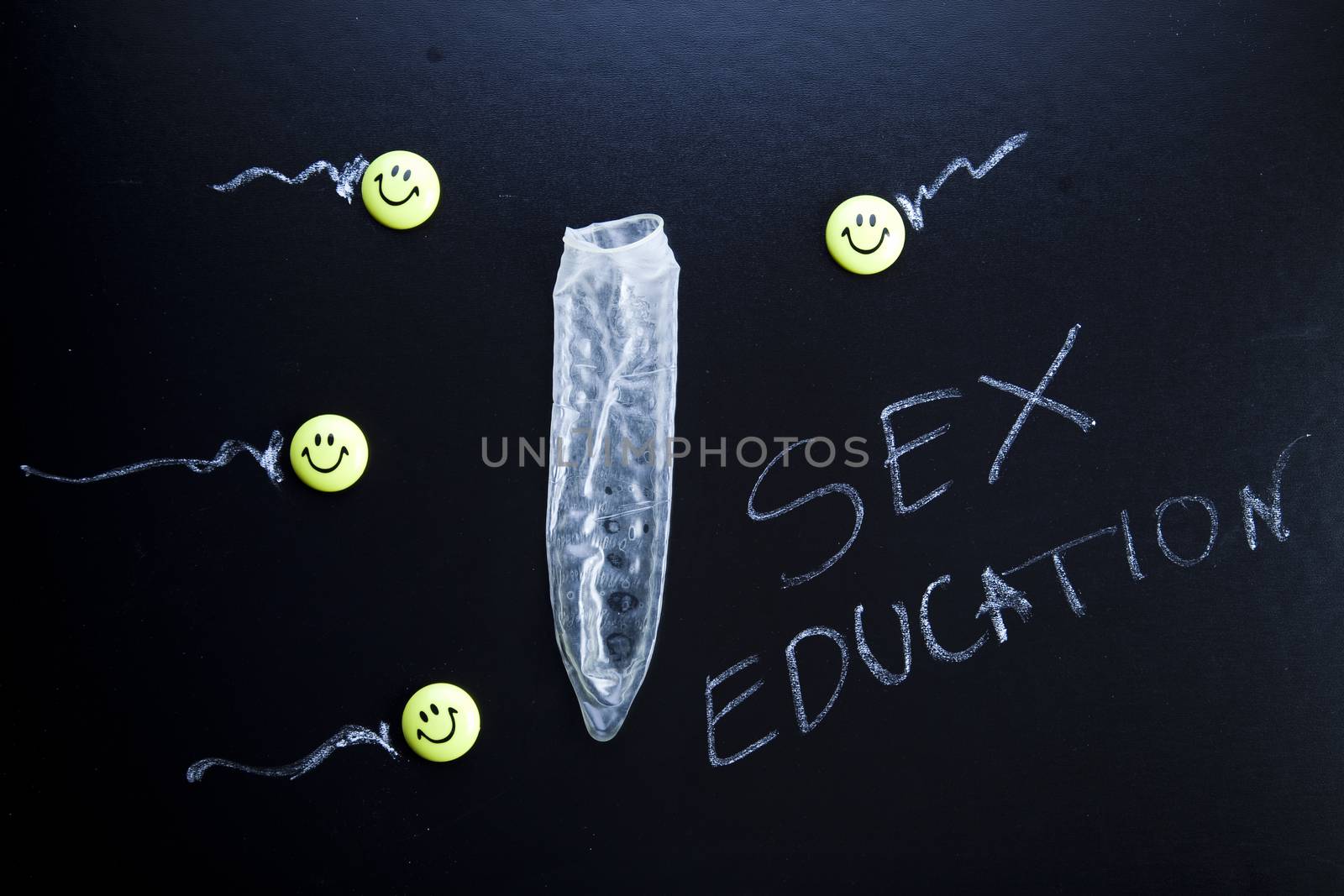 Sex, colorful bright concept of education