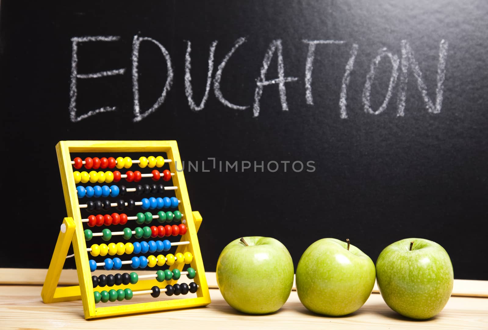 Blackboard, colorful bright concept of education