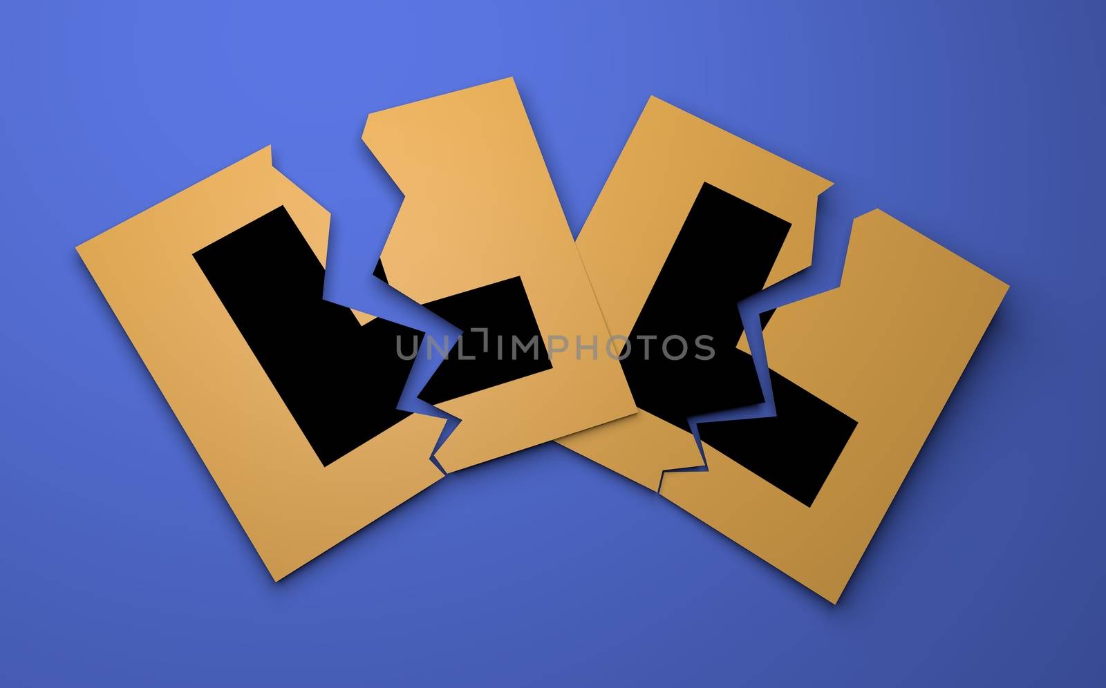 Illustration of Australian L-plates torn up