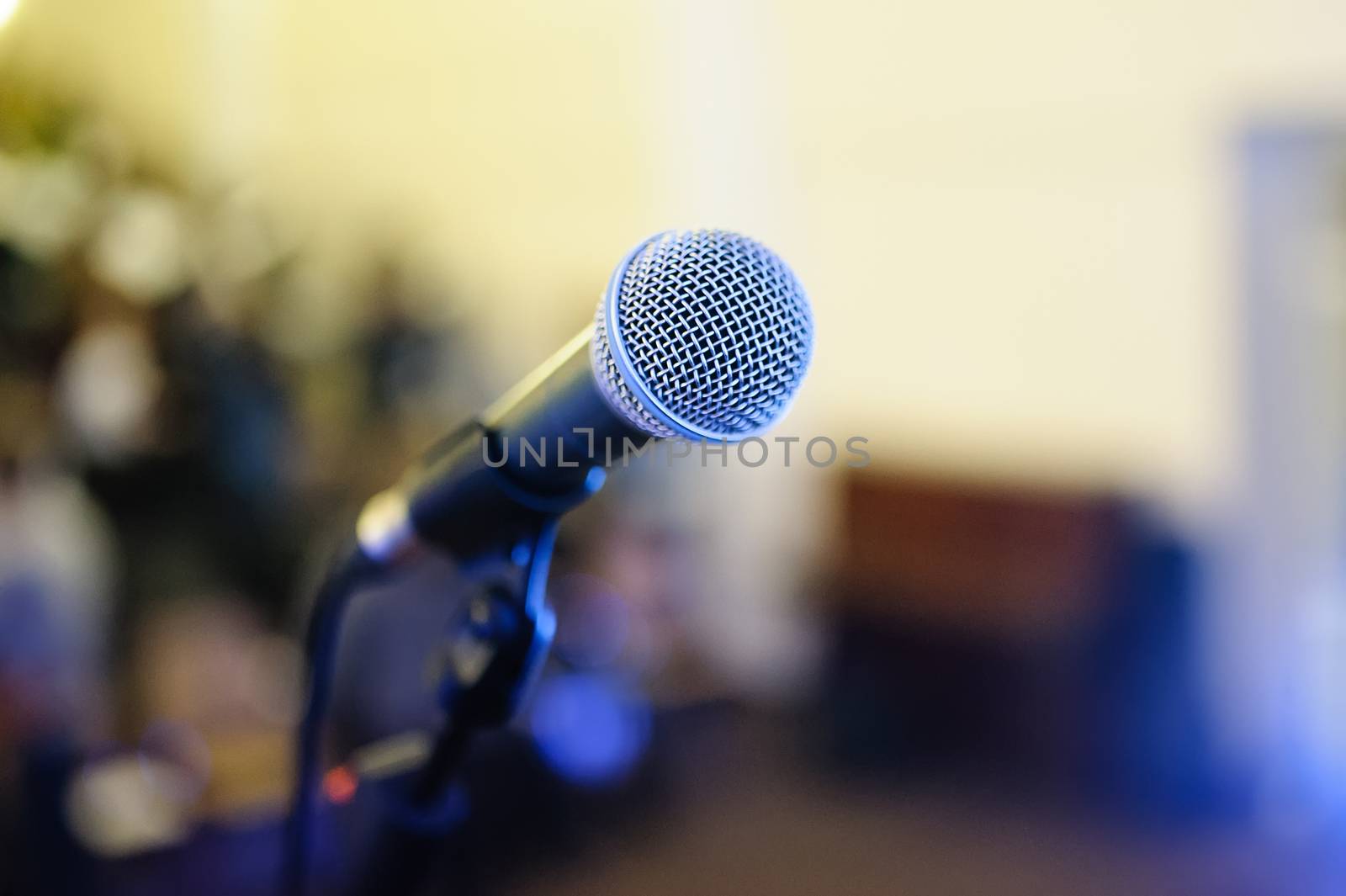 microphone on stage