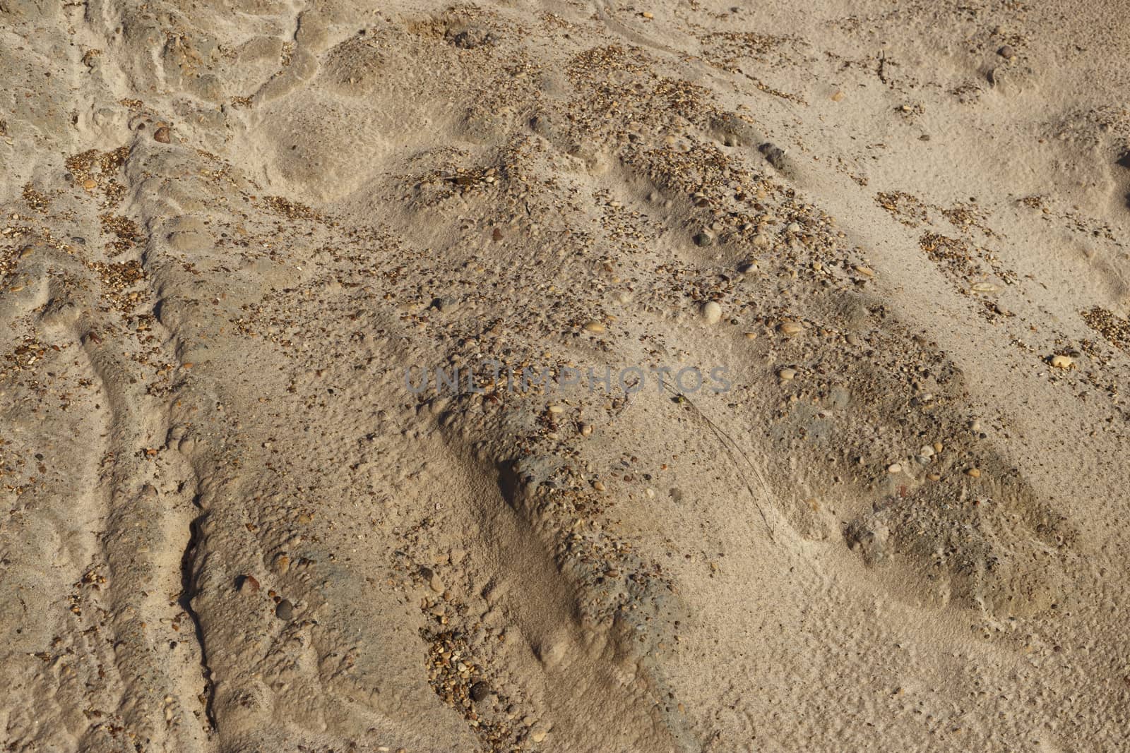 Small gravel stones texture background,sand and shells