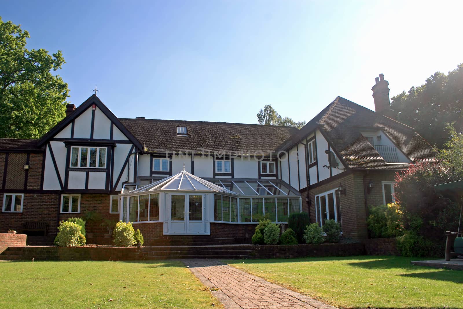 A large estate home, Tudor style, in the UK