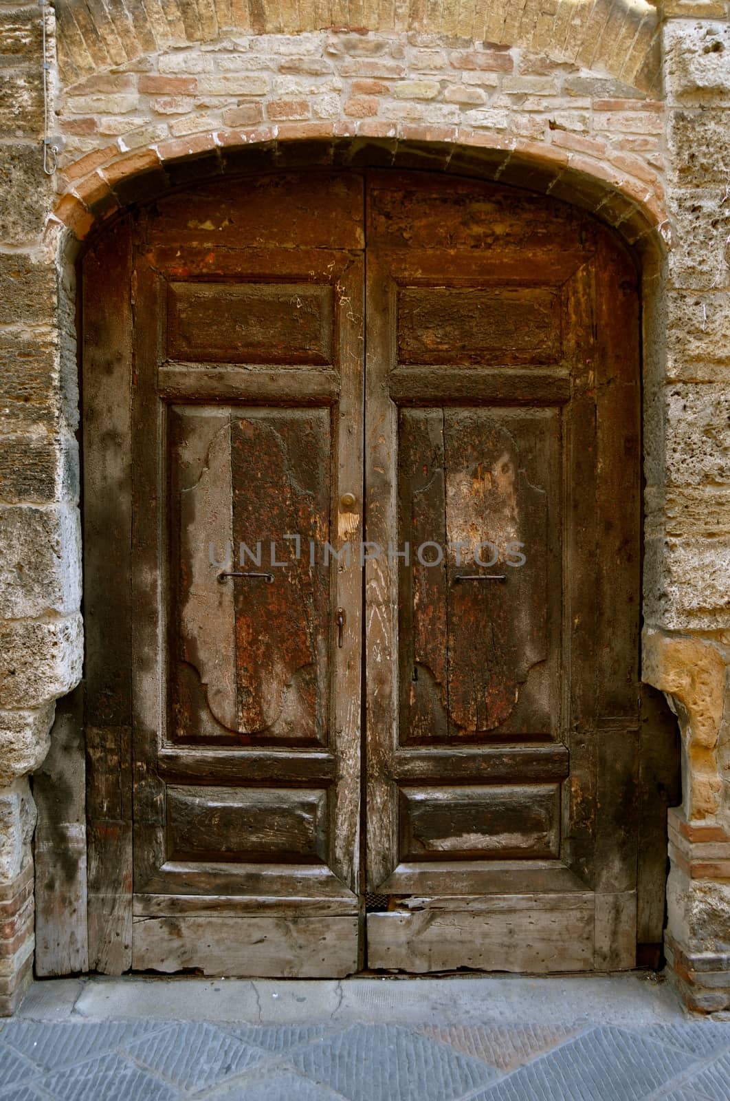 Aged wooden doors