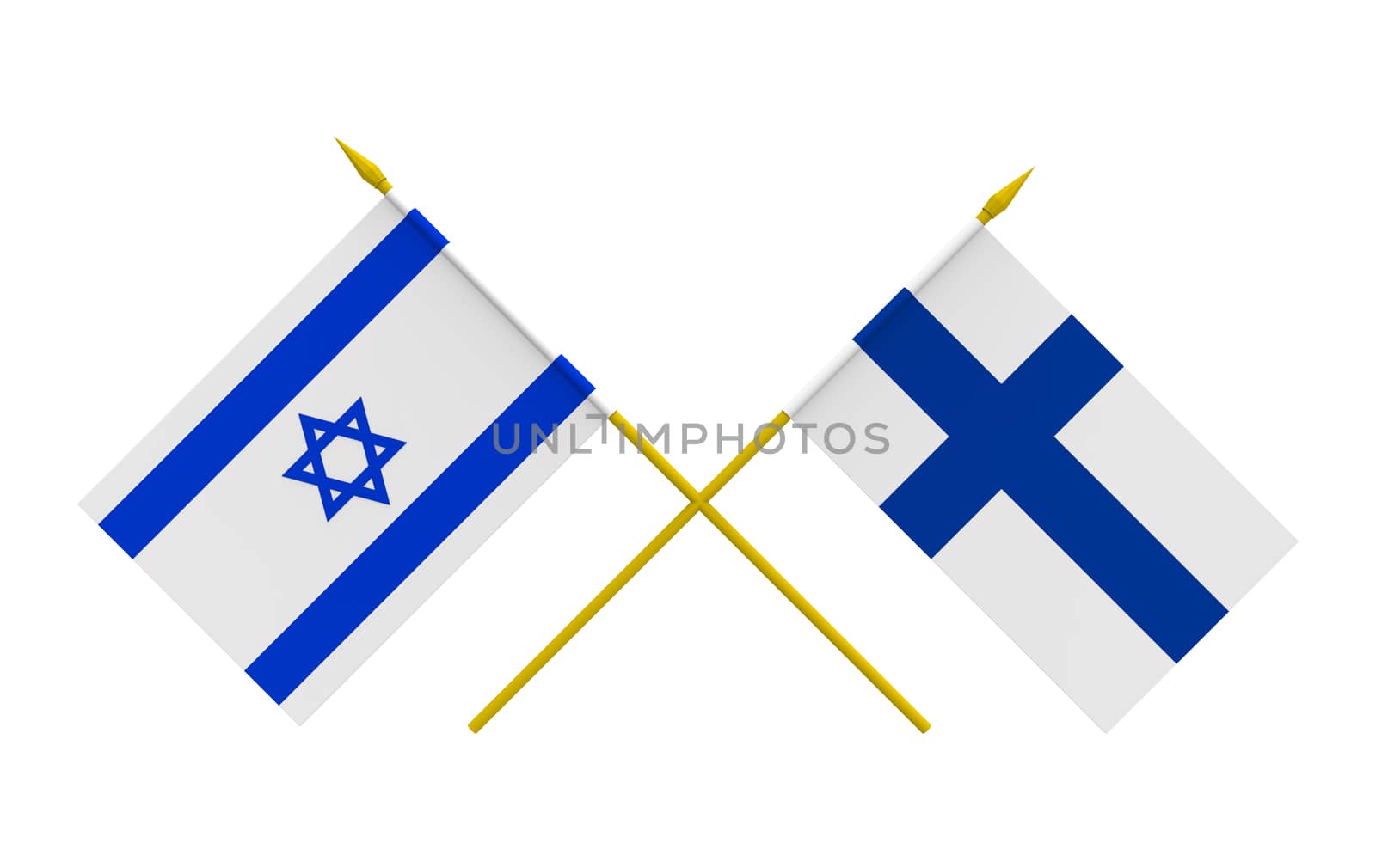 Flags, Finland and Israel by Boris15