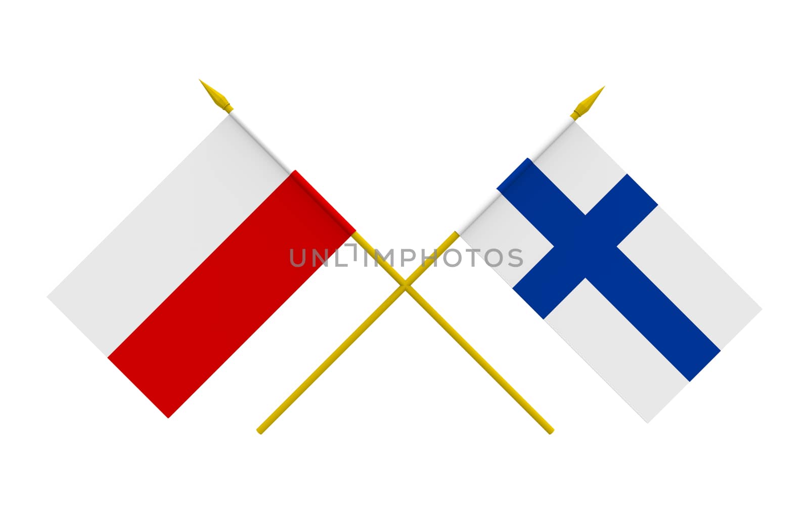 Flags, Finland and Poland by Boris15